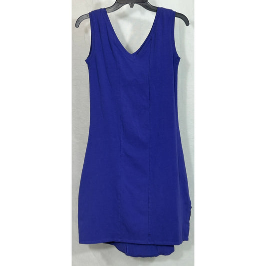 Maggie’s Organics Purple Sleeveless V-Neck Dress Size M Organic Cotton