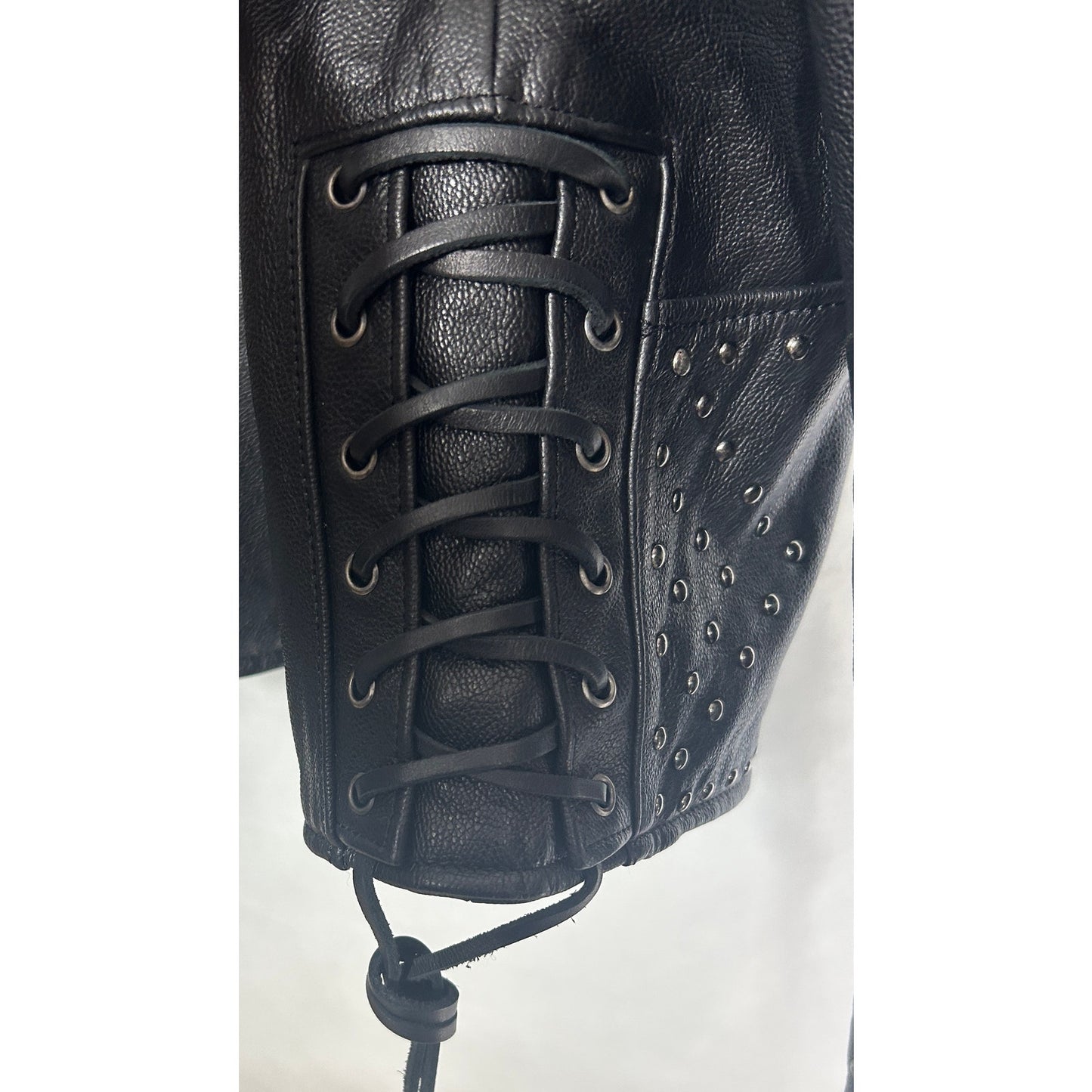 Harley-Davidson Women’s Studded Black Leather Motorcycle Jacket L