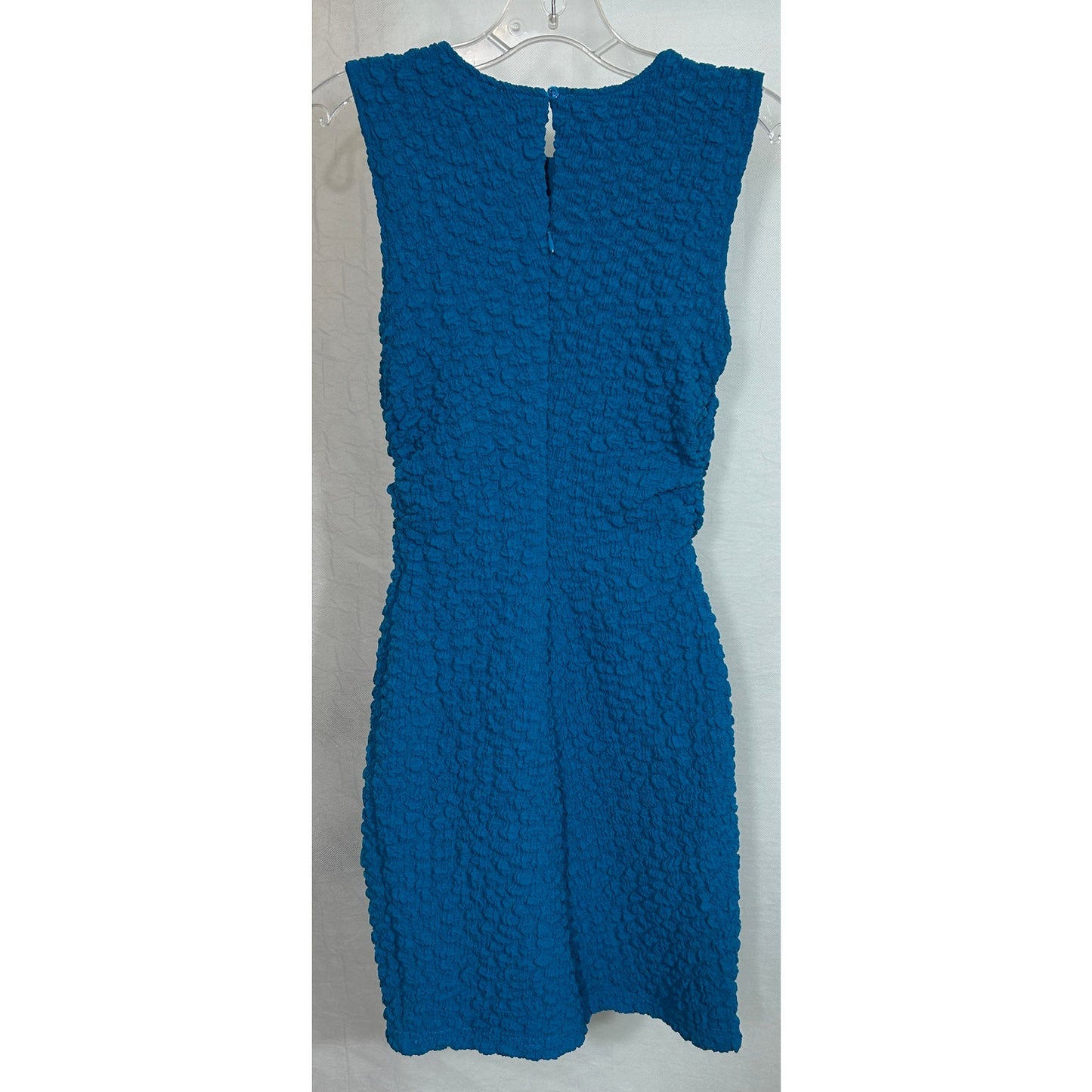 Anthropologie Textured Bodycon Dress Topaz Blue XXS NWT