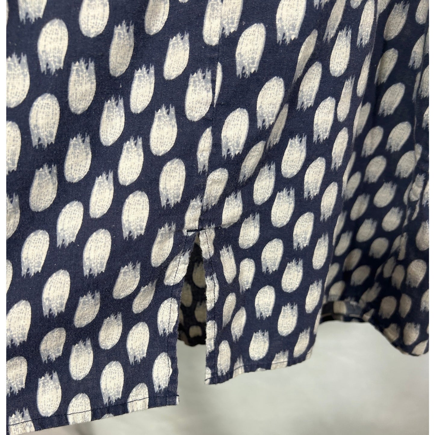 Patagonia Women’s 12 Navy Polka Dot Hemp Cotton Tank Top Adjustable Straps