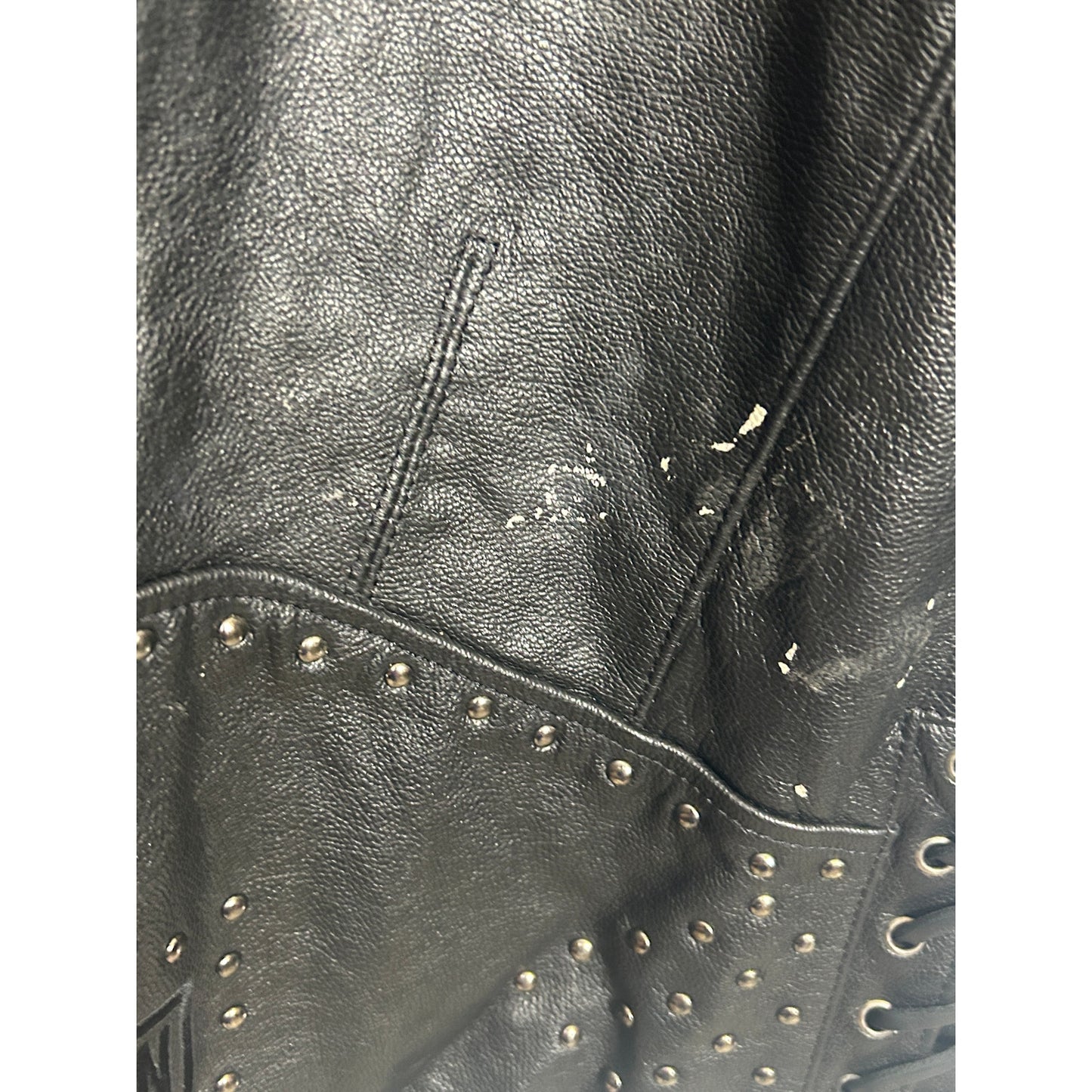 Harley-Davidson Women’s Studded Black Leather Motorcycle Jacket L