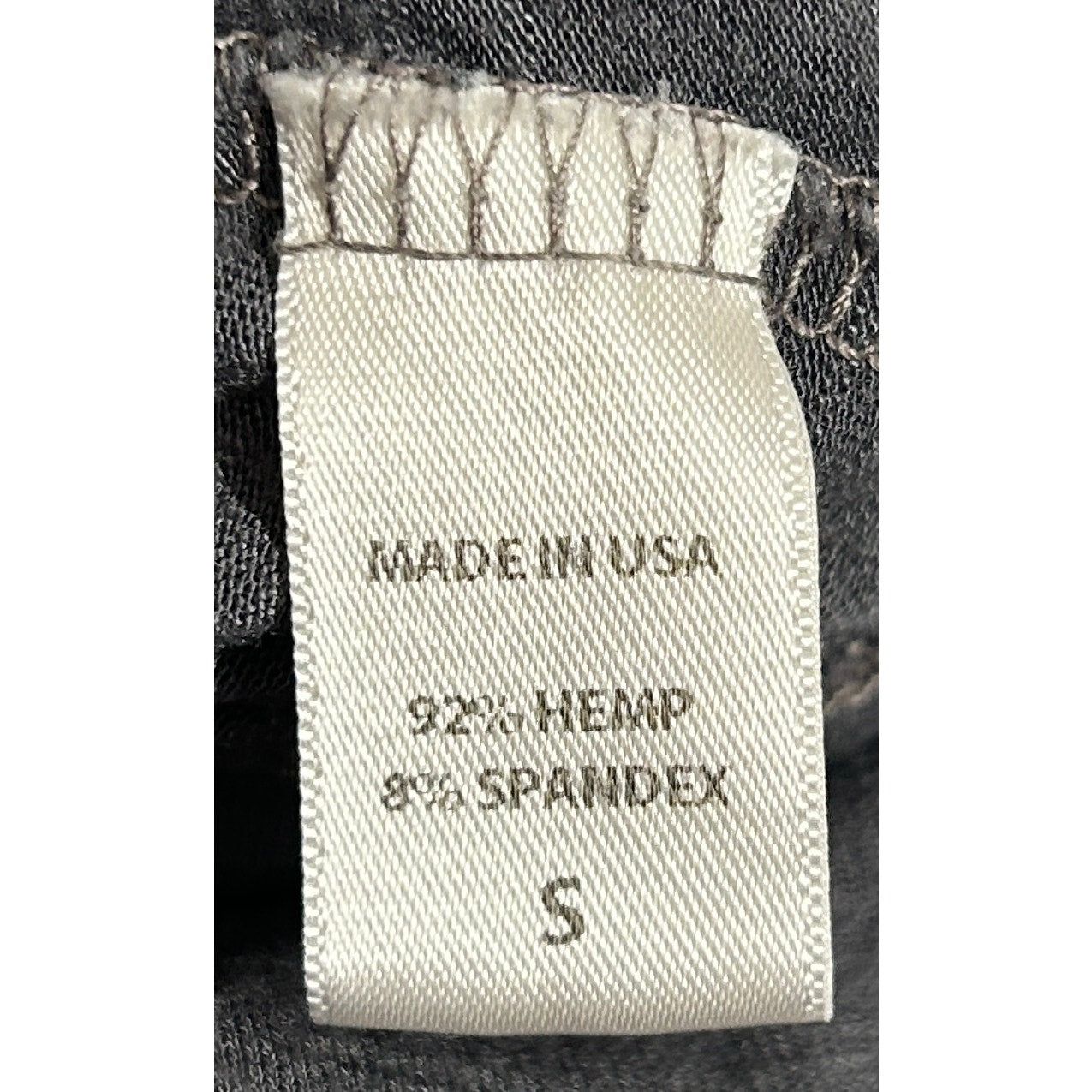 ecoSkin Women’s Small Long-Sleeve Draped Cowl Neck Tunic Gray - Hemp, USA Made