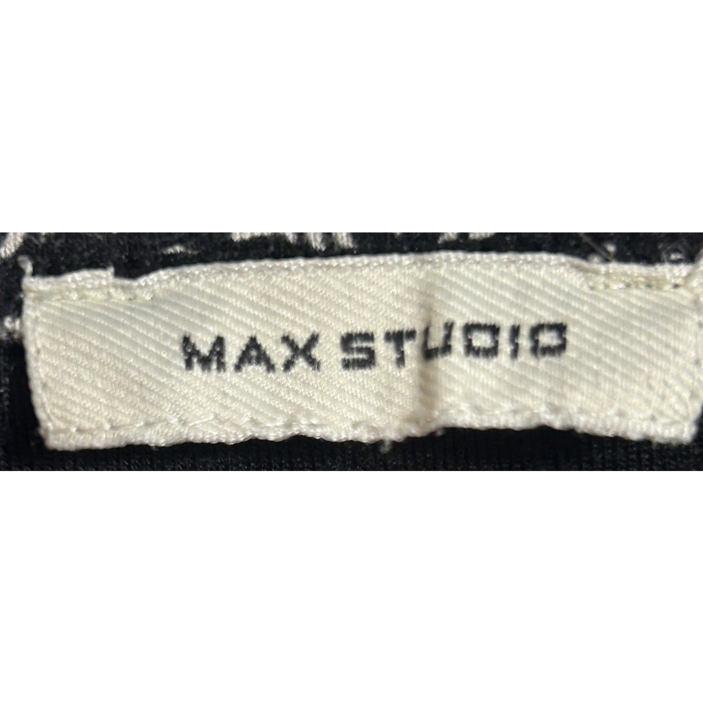 Max Studio Black White Convertible Skirt or Strapless Dress Size S