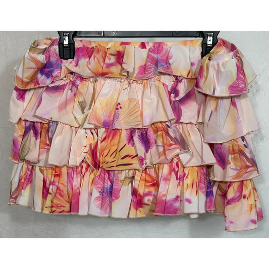 Out From Under Urban Outfitters Hyper Floral Mini Skirt XL NWT