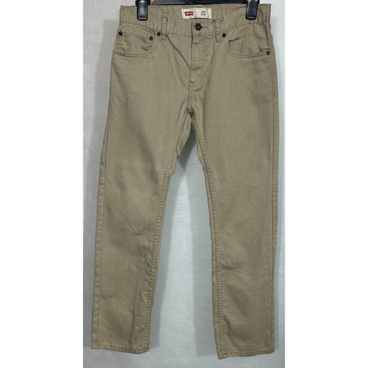 Levi's 511 Slim Fit Khaki Jeans 18 REG W29 L29 Youth Boys Cotton Blend
