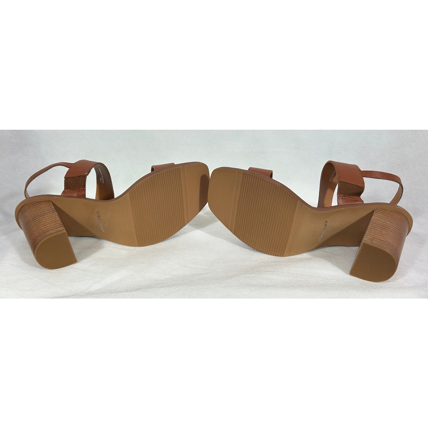 Lisa Vicky Block Heel Chestnut Sandals Women’s Size 8M – New in Box