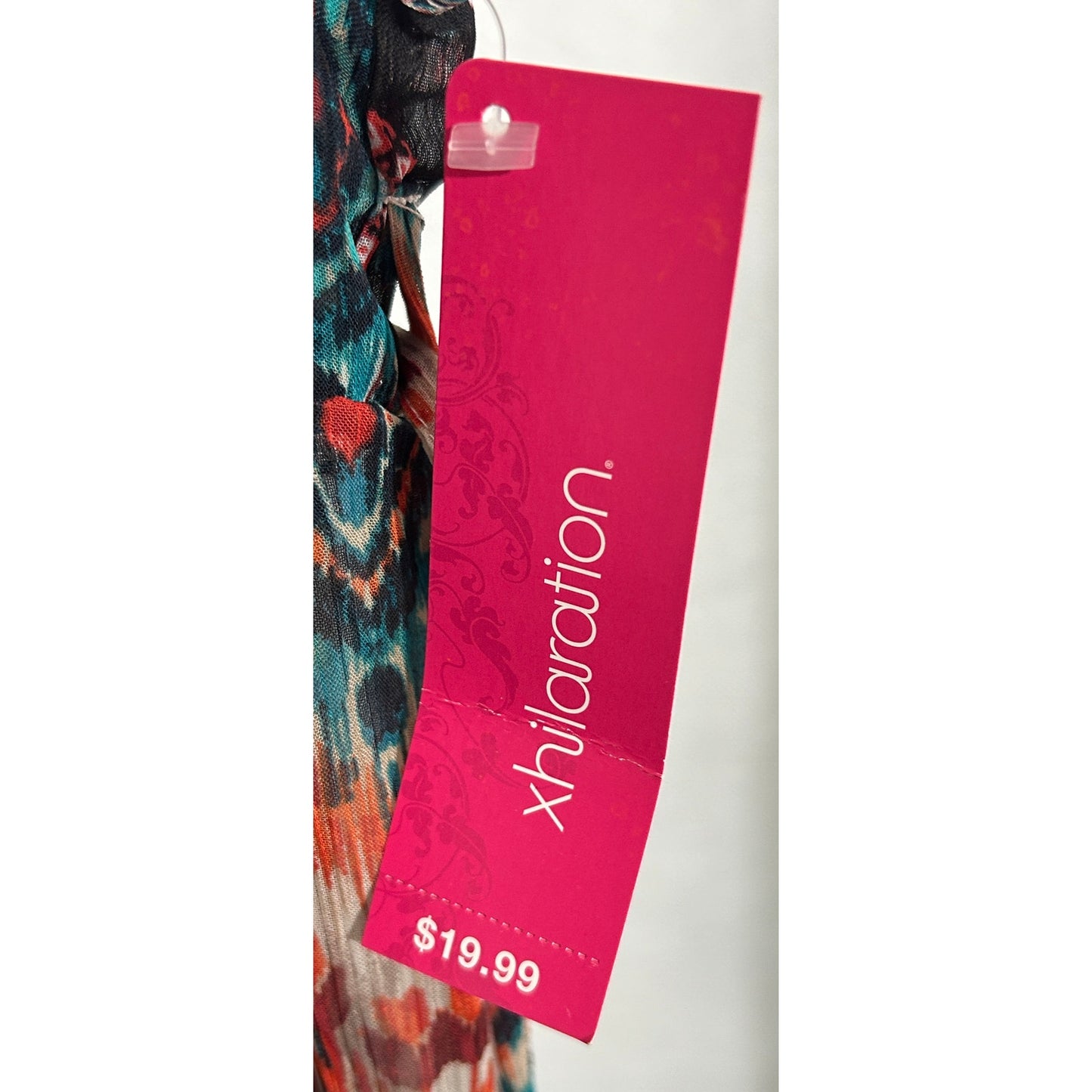 Xhilaration Sheer Multicolor Boho Print Sleeveless Vest XXL