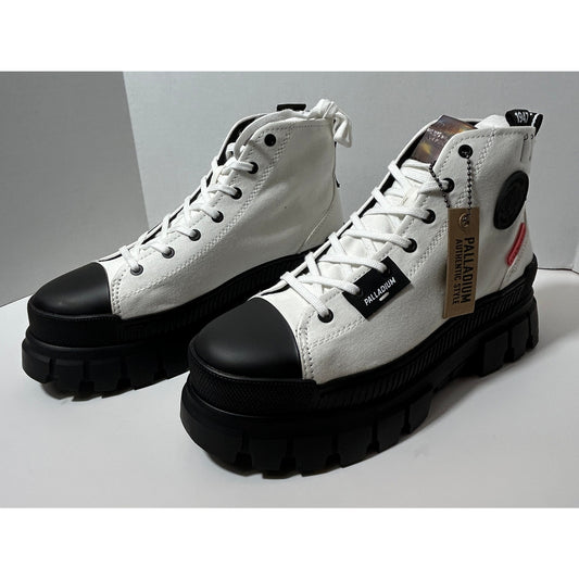 Palladium Pampa Shield Hi Boots White/Black Women’s 9.5 – New in Box