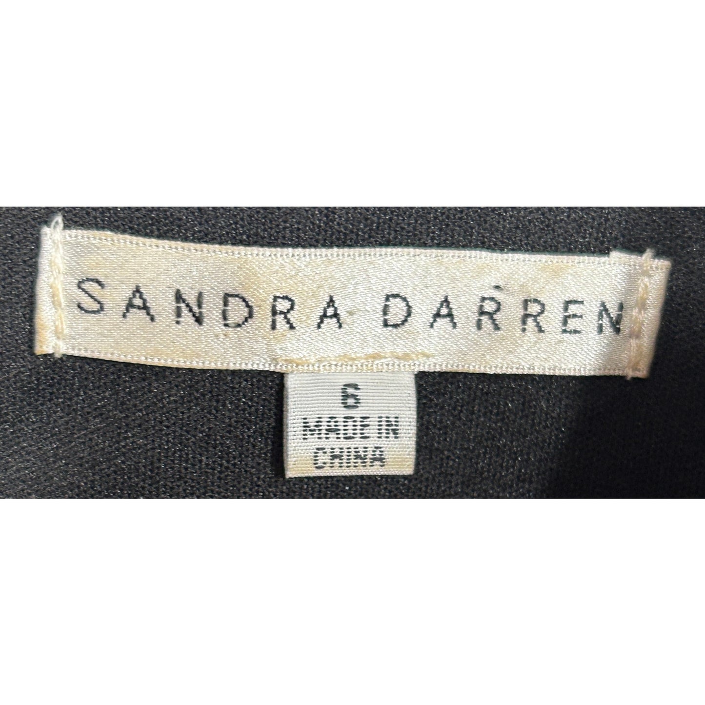 Sandra Darren Gray Sleeveless Dress with Keyhole Cutout Neckline, Size 6