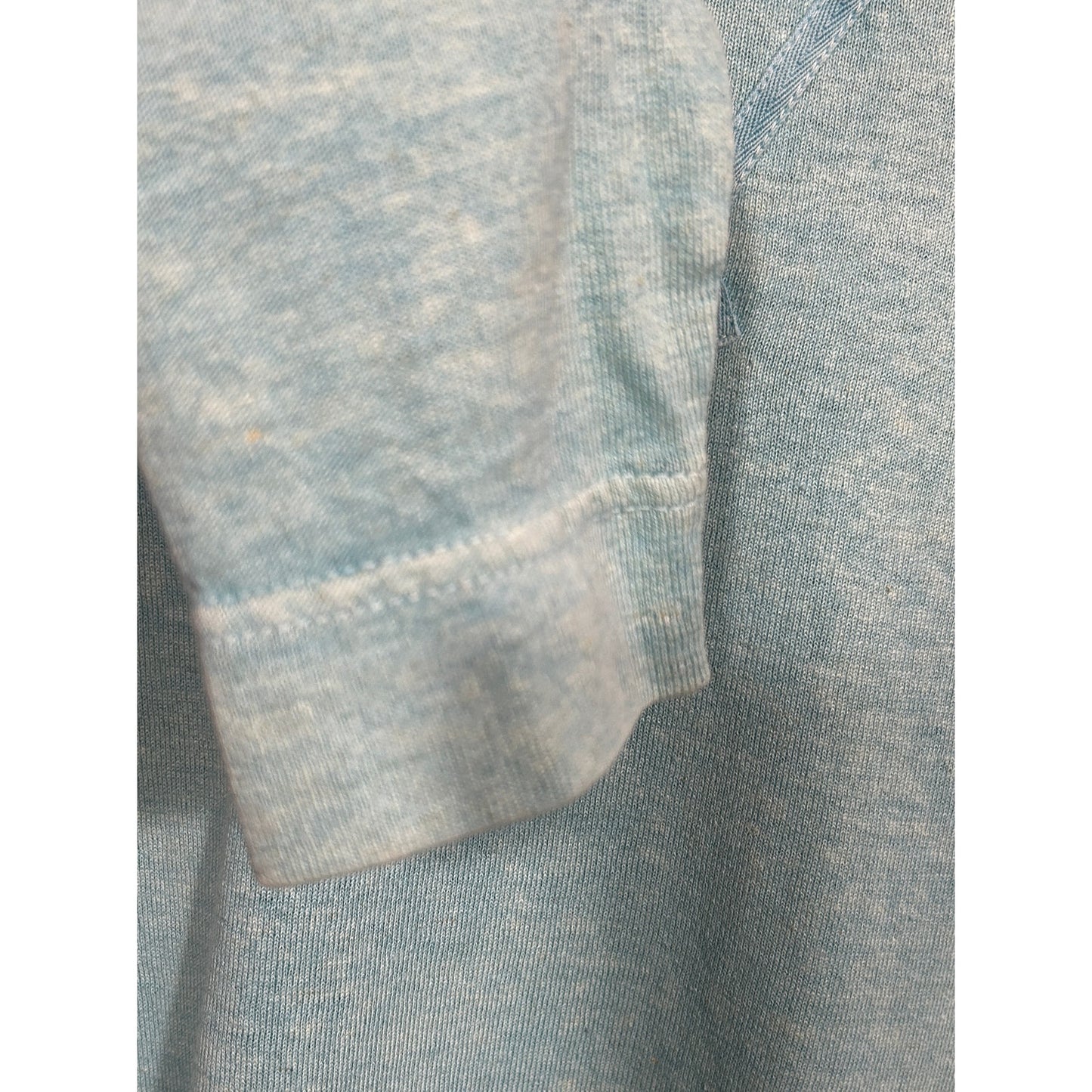 Wrap London Blue Hemp Cotton 3/4 Sleeve Top UK 10 US 6 Casual Pullover