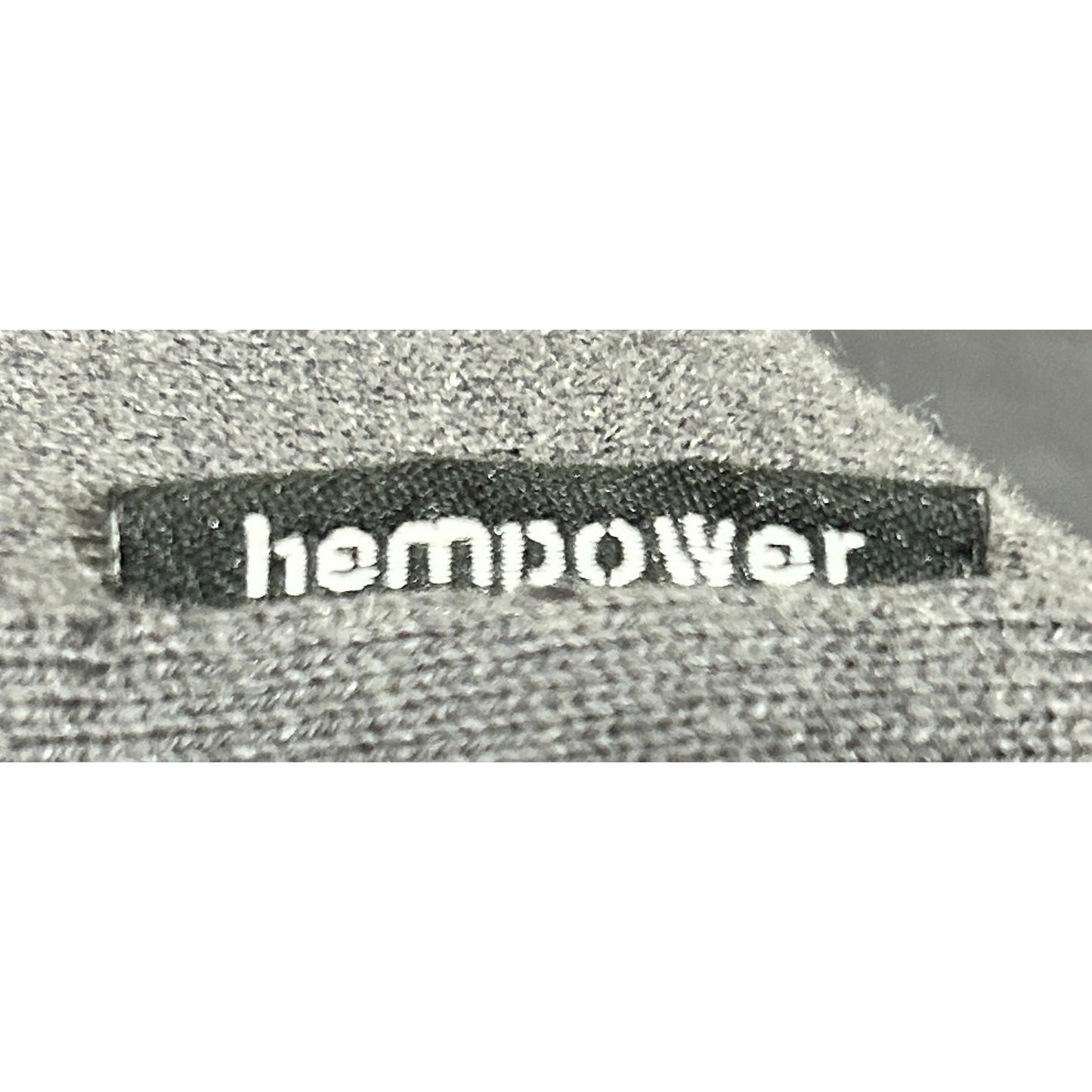 Hempower Italy Black Long Sleeve Shirt Hemp Organic Cotton Blend M
