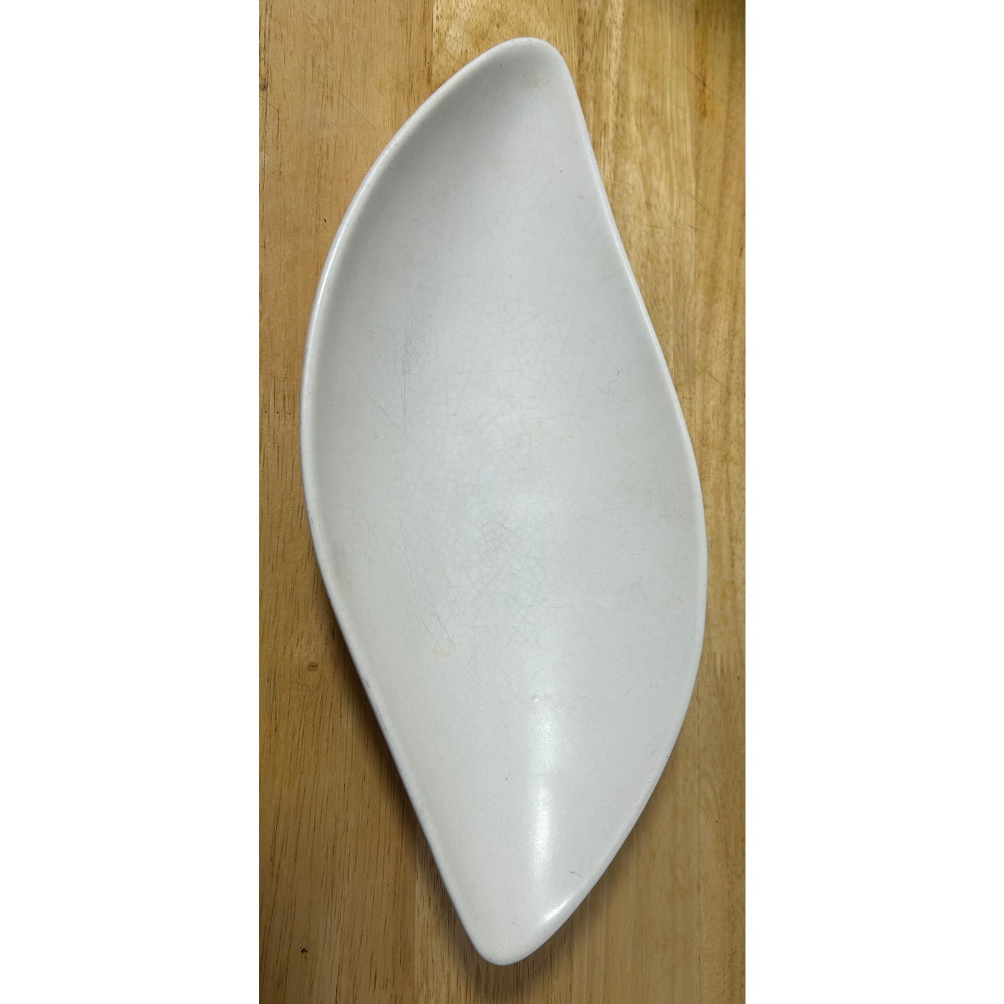 Vintage Ceramic Dish Set – Mariposa Italy & USA Footed Bowl, Modernist Form