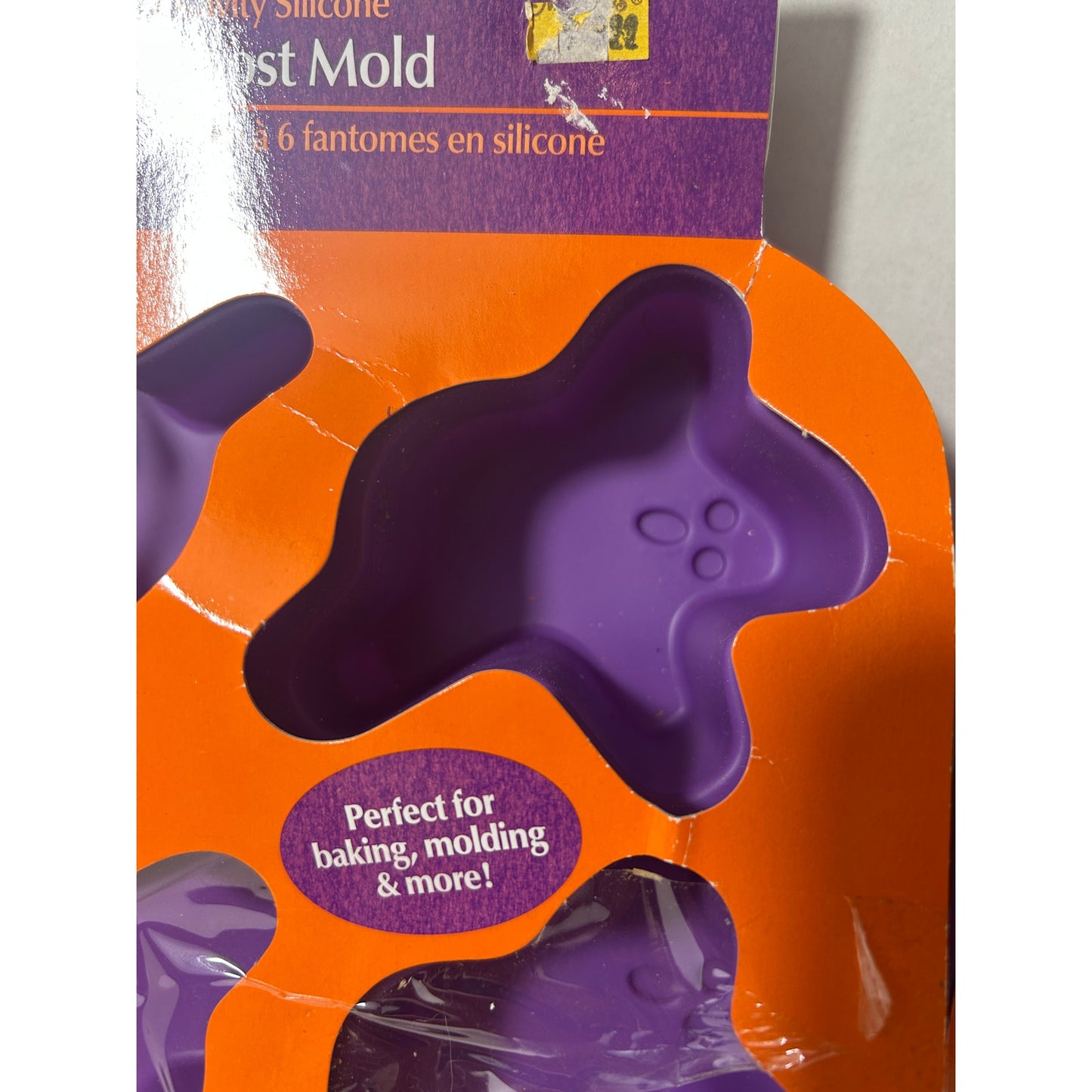 Wilton Silicone Baking Mold Lot – Ghost & Mini Round 6 Cavity Trays 10"x7"