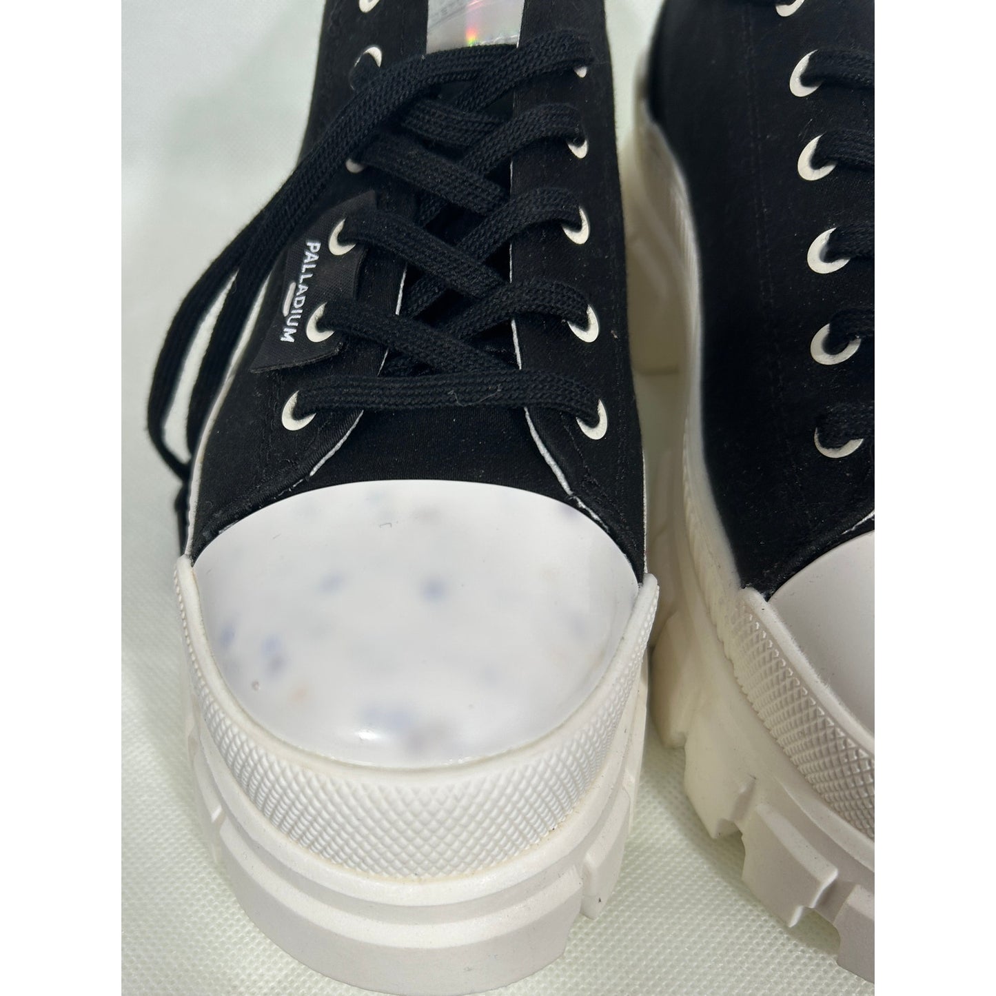 Palladium Chunky Platform Black Canvas Sneakers – US Size 9.5