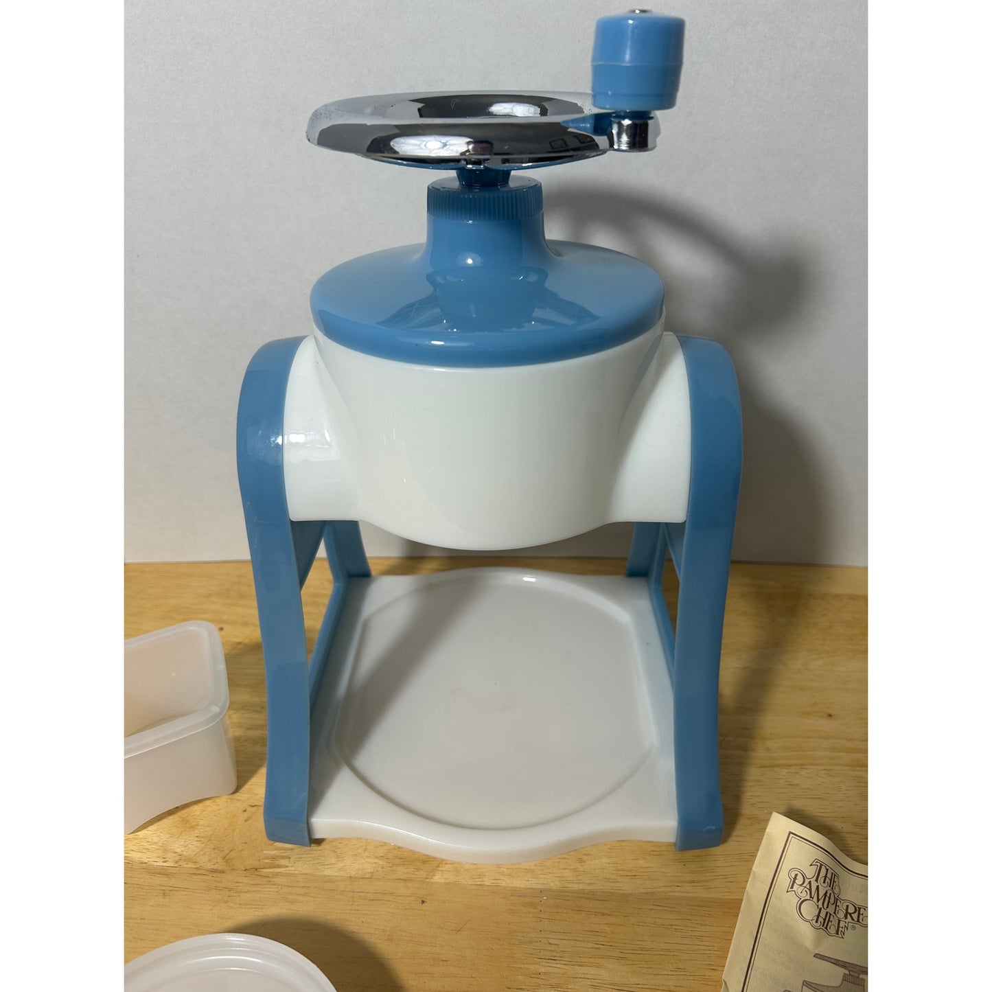 Vintage Pampered Chef Ice Shaver with Original Instructions - Complete Set