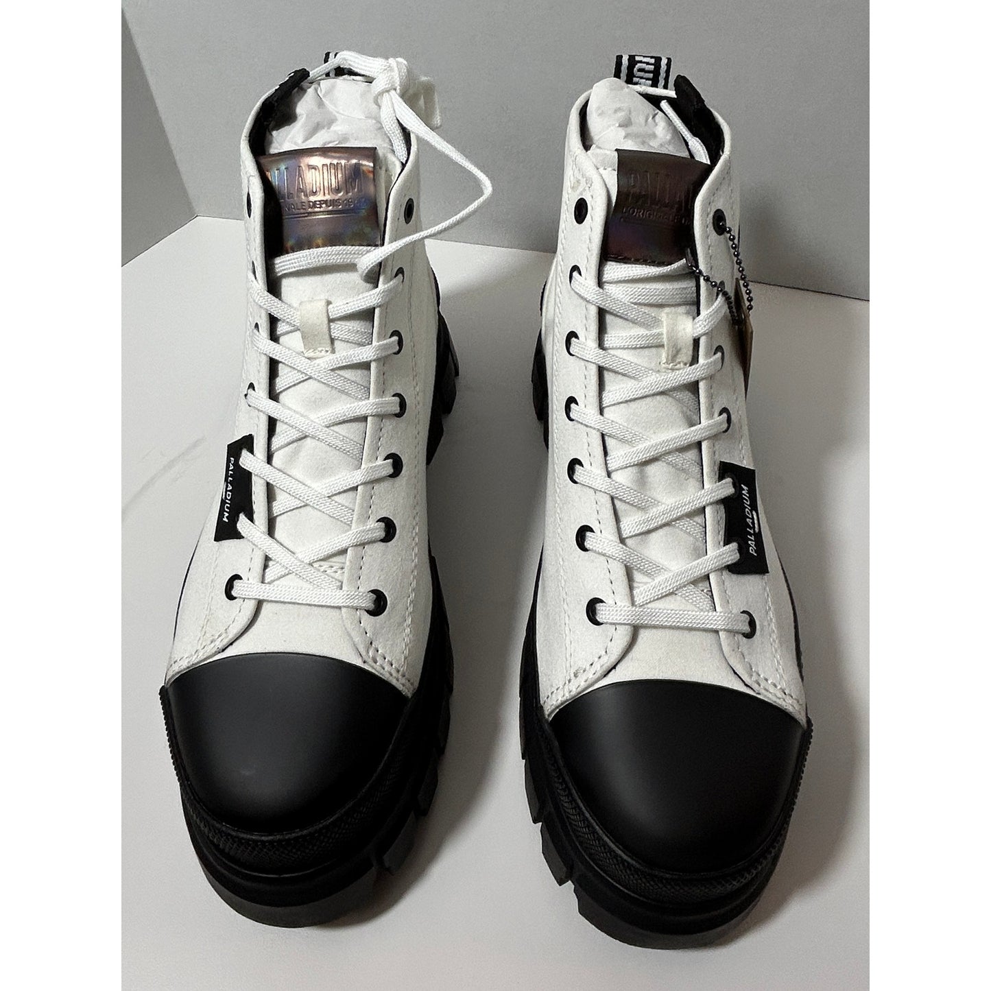 Palladium Pampa Shield Hi Boots White/Black Women’s 9.5 – New in Box