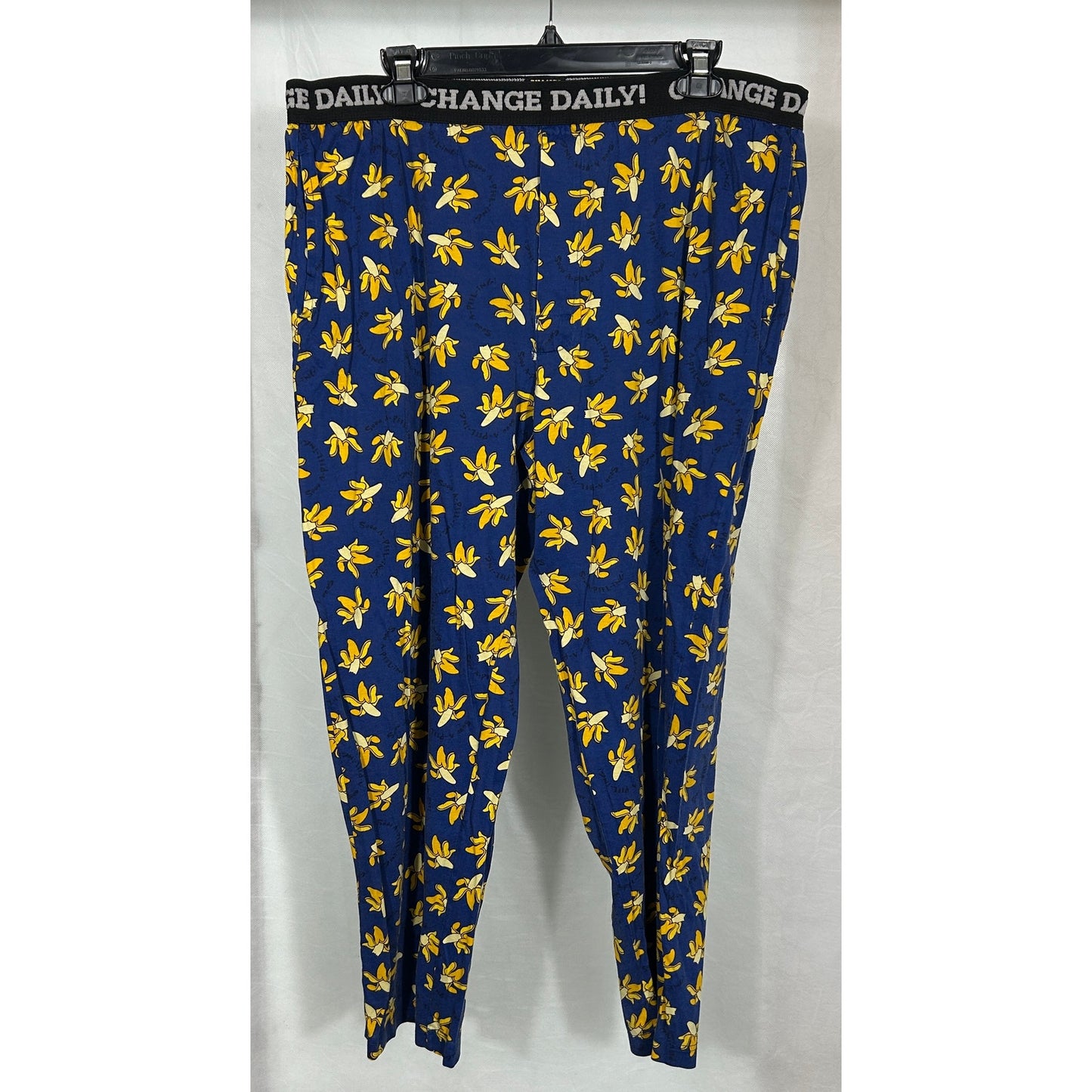 Joe Boxer Change Daily Banana Pants L 100% Cotton Funny Lounge Pajama Bottoms