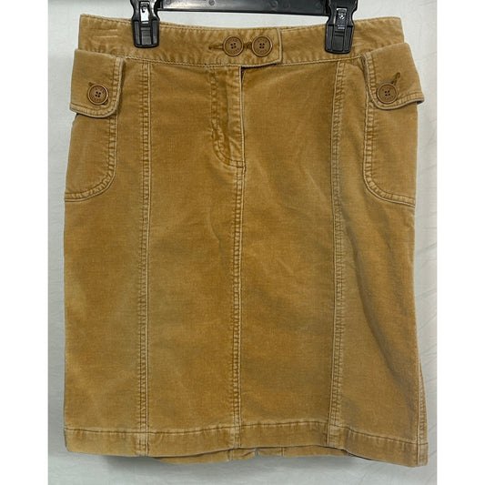 Vintage Star Jeans Corduroy Skirt Tan Brown Mini Utility Style Size 1