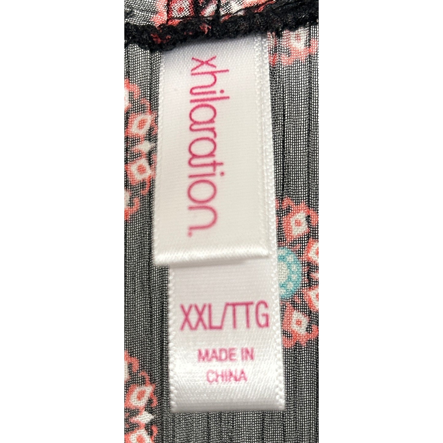 Xhilaration Sheer Multicolor Boho Print Sleeveless Vest XXL