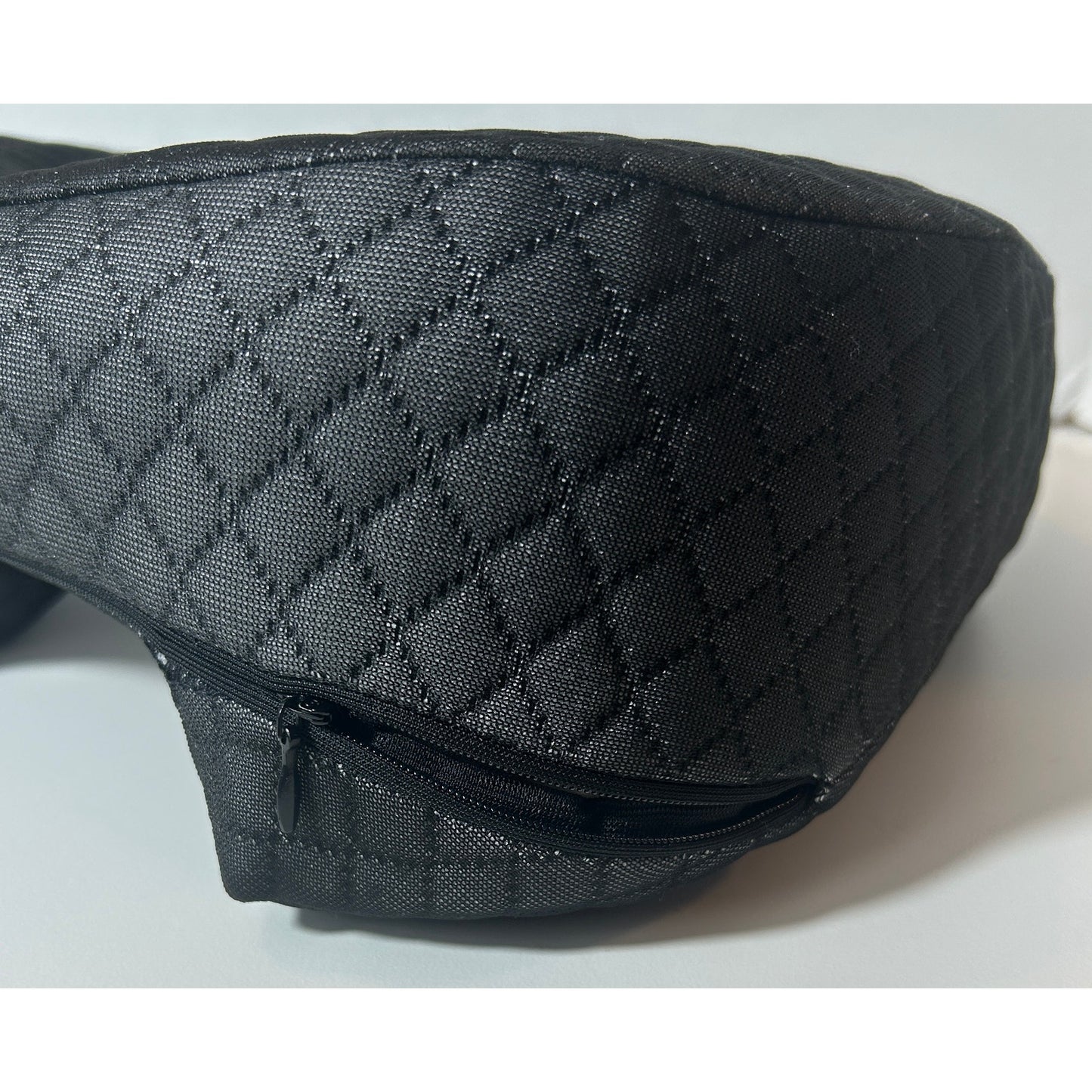 Black Face Down Pillow Memory Foam Travel Massage Neck Support - NIB
