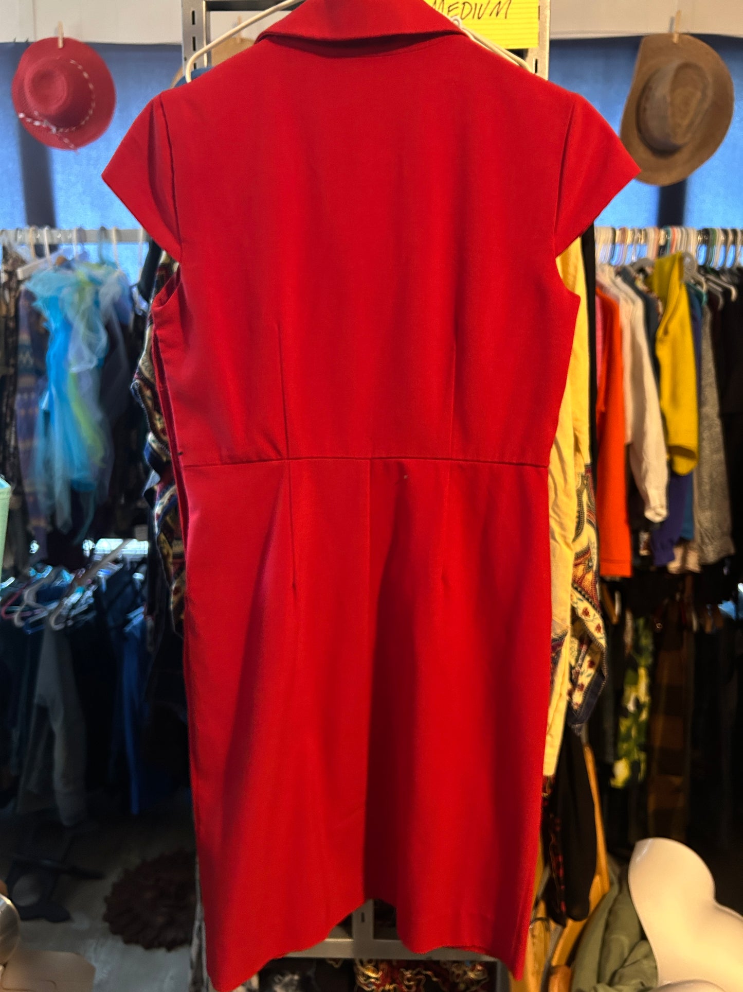 Studio I Petite Red Cap-Sleeve Dress - Size 6P