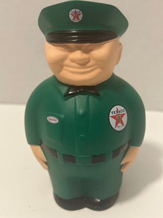 Vintage 1998 Texaco "Spanky" Gas Station Attendant Coin Bank – Limited Edition Collectible