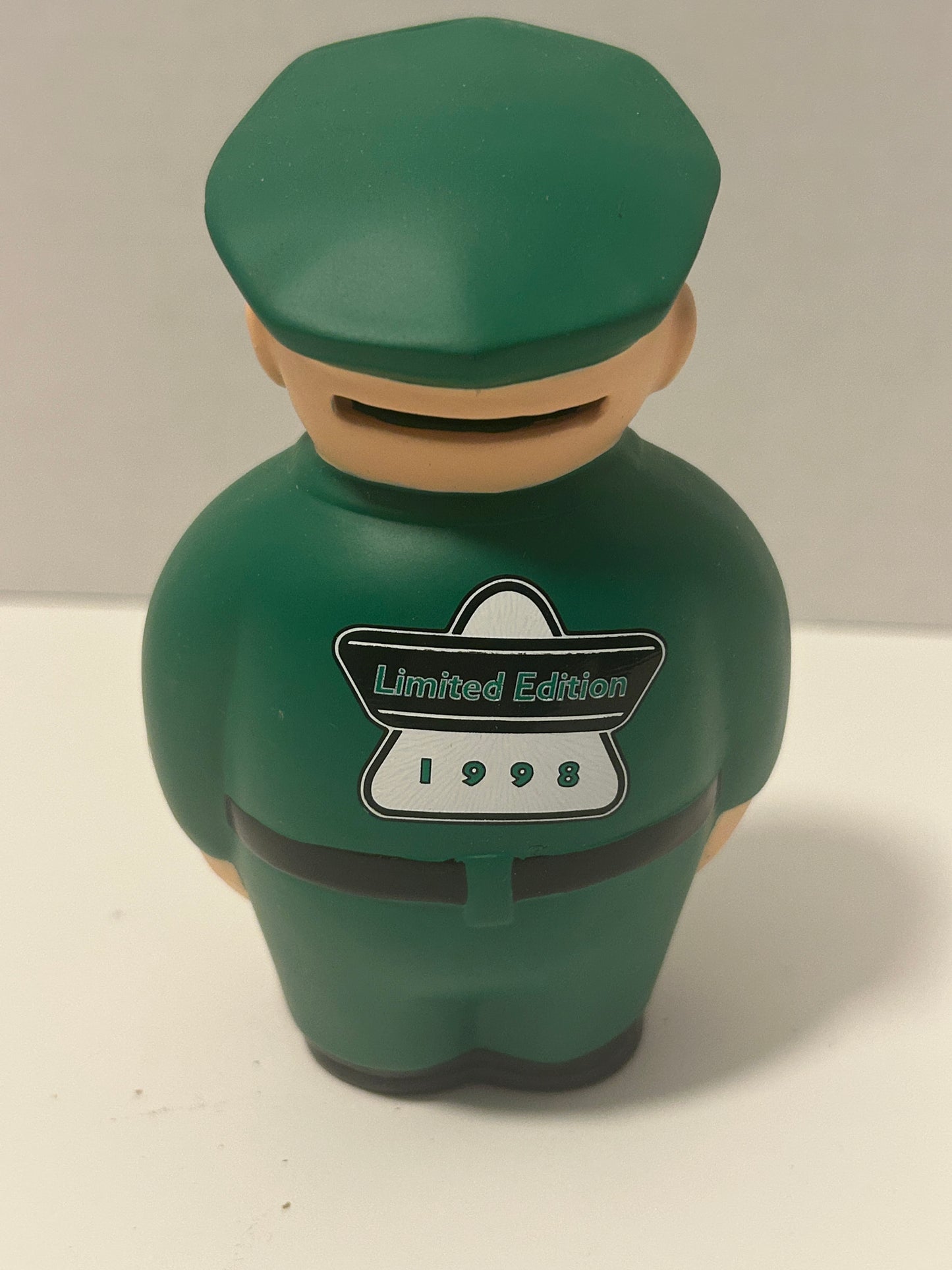 Vintage 1998 Texaco "Spanky" Gas Station Attendant Coin Bank – Limited Edition Collectible