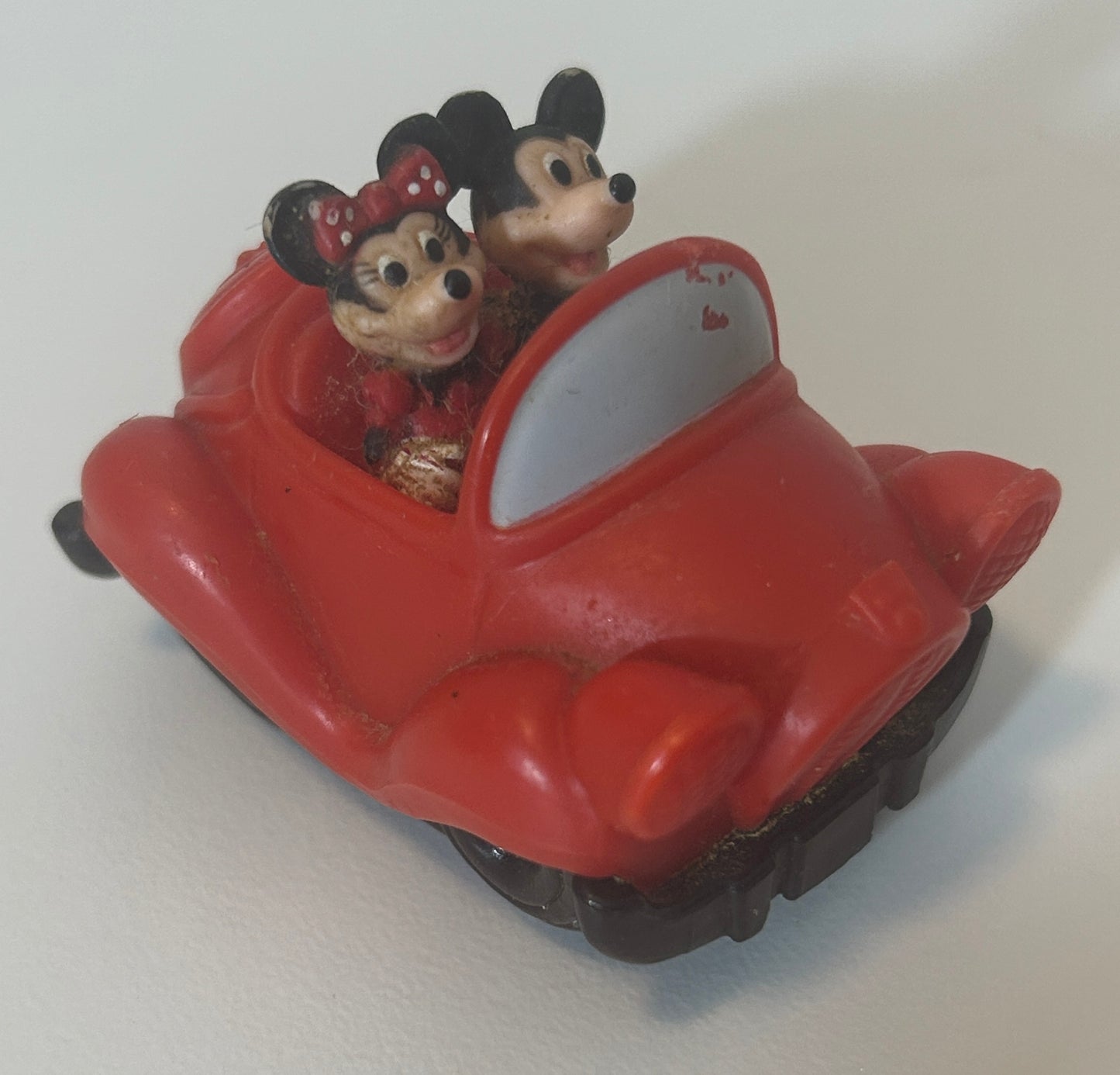 Vintage Disney Mickey & Minnie Mouse Wind-Up Car