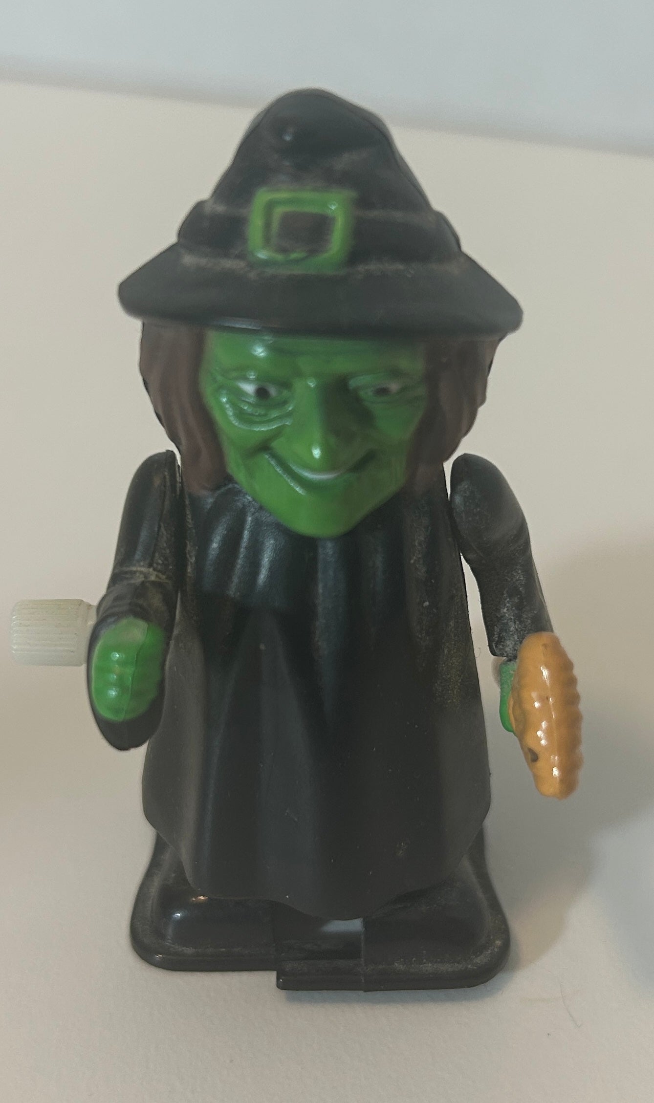 Vintage Wind-Up Witch Toy - Classic Halloween Collectible