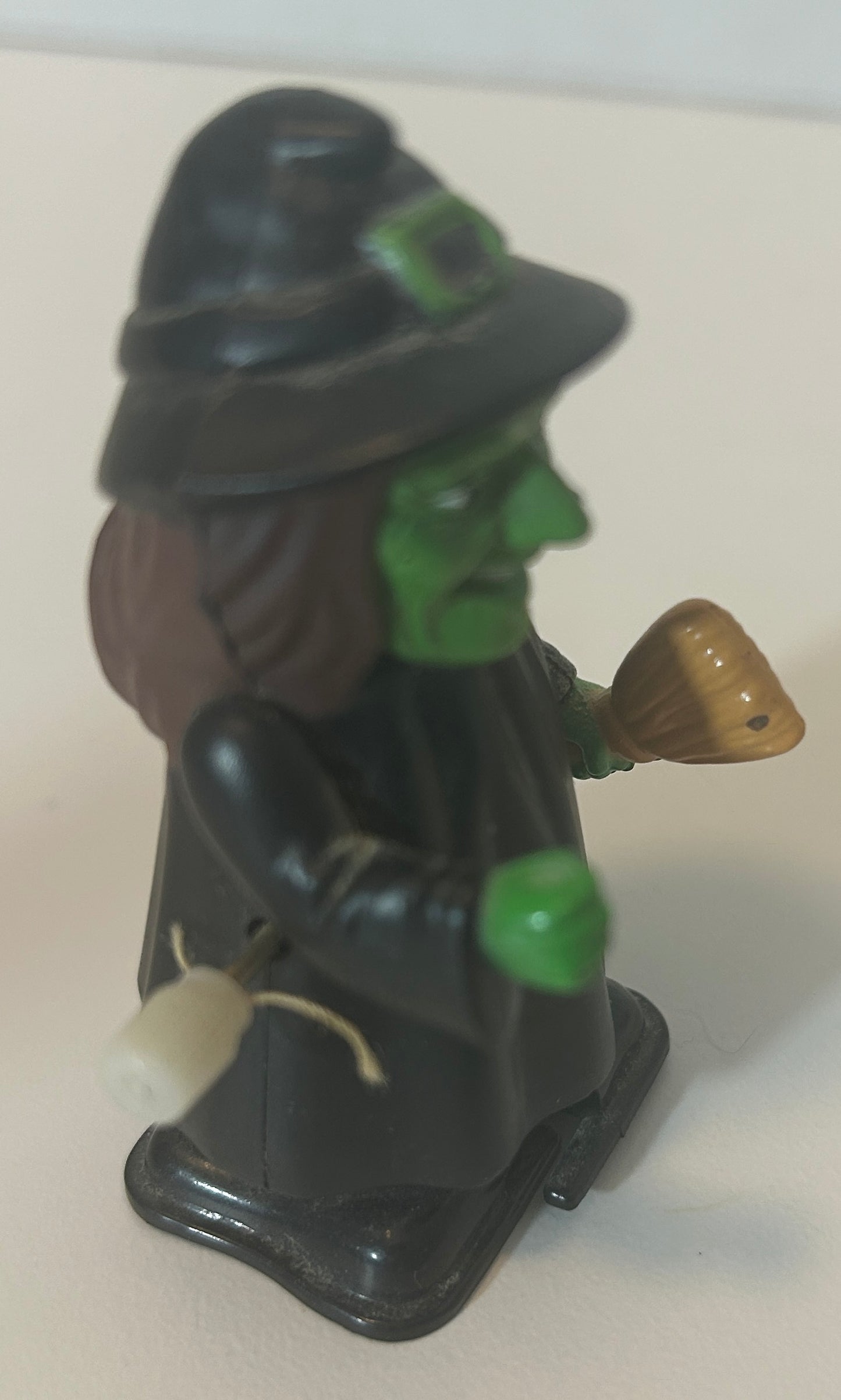 Vintage Wind-Up Witch Toy - Classic Halloween Collectible