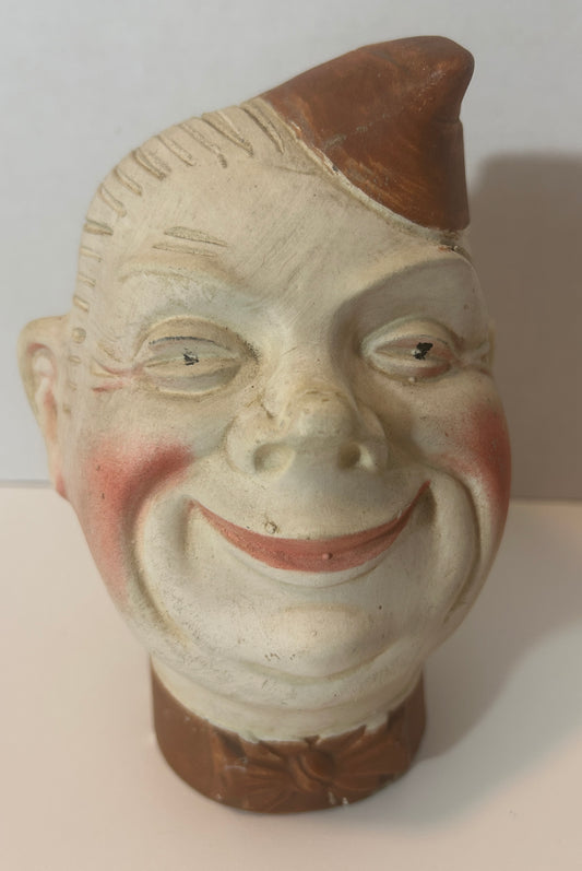 Vintage "Elmer the Doughboy" Chalkware Head