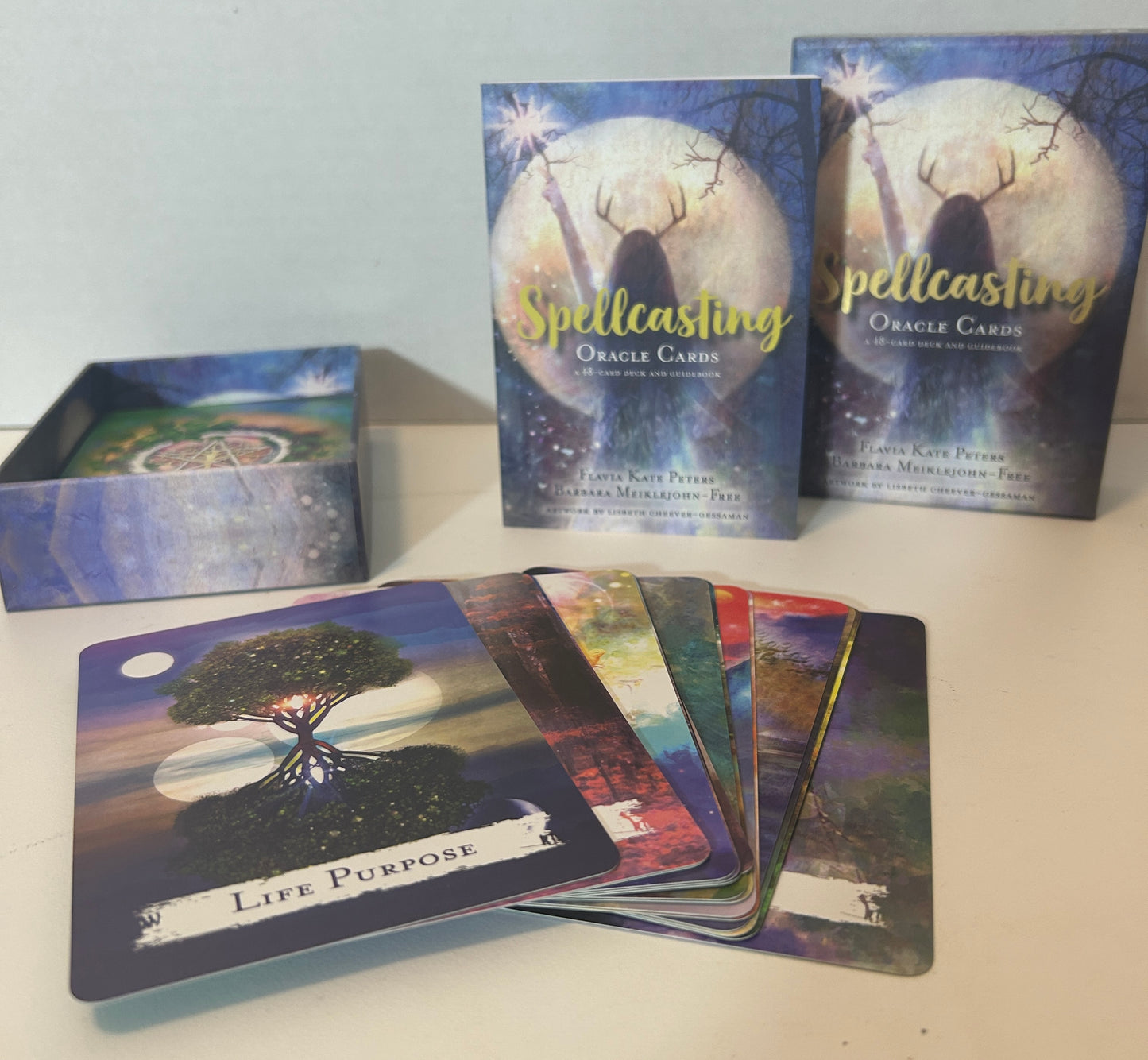 Spellcasting Oracle Cards - 48 Card Deck with Guidebook