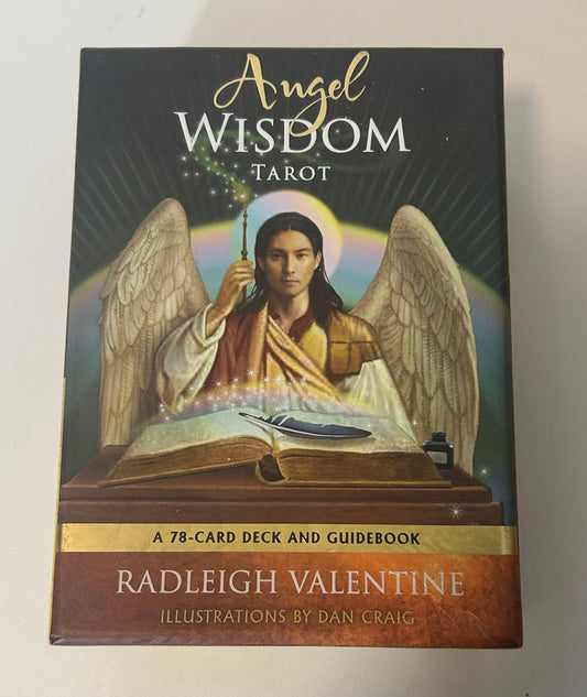 Angel Wisdom Tarot Deck – 78-Card Deck &amp; Guidebook by Radleigh Valentine