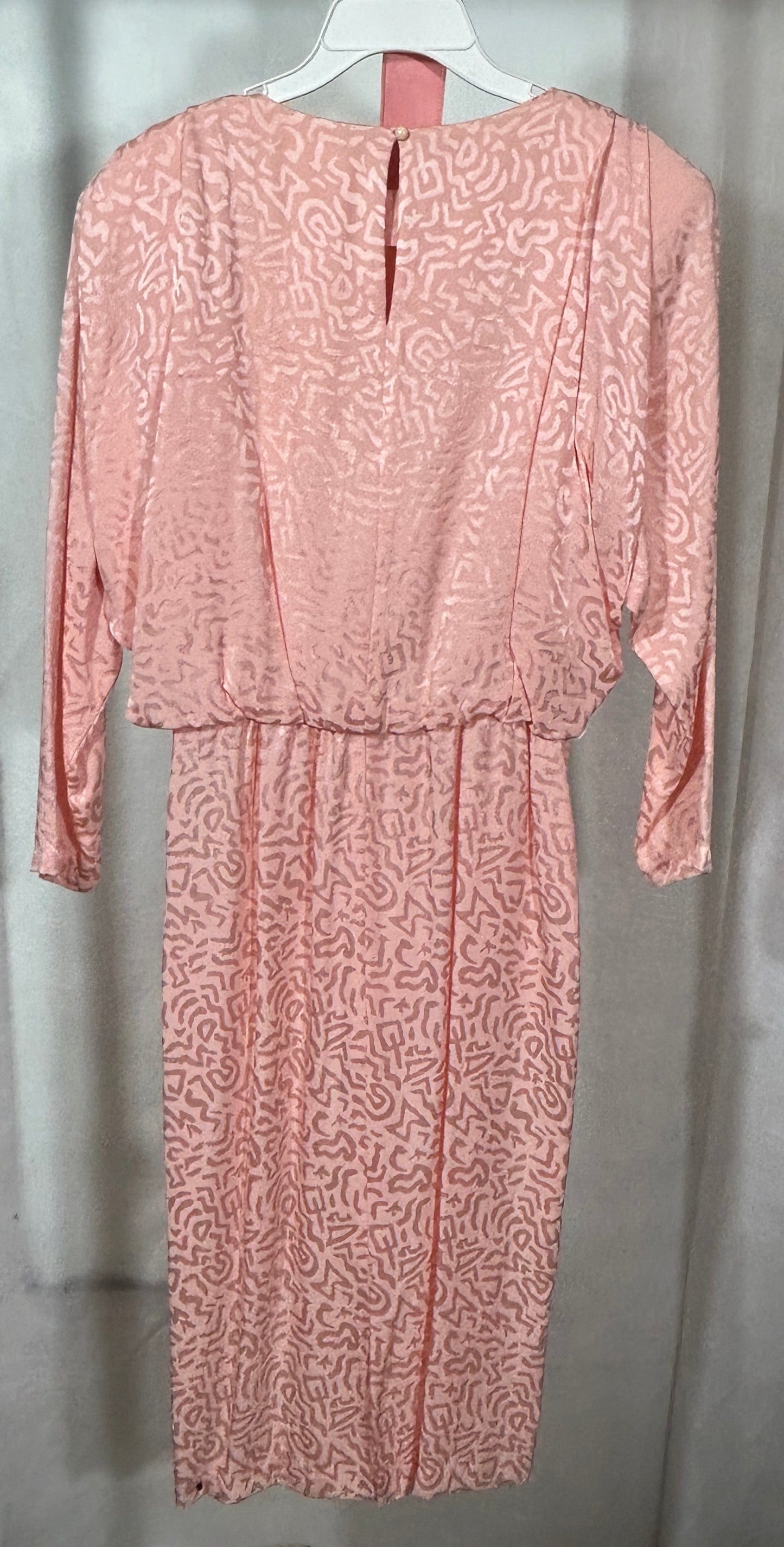 Vintage 1980s Silks by St. Gillian Blush Pink 100% Silk Dress – Size 12