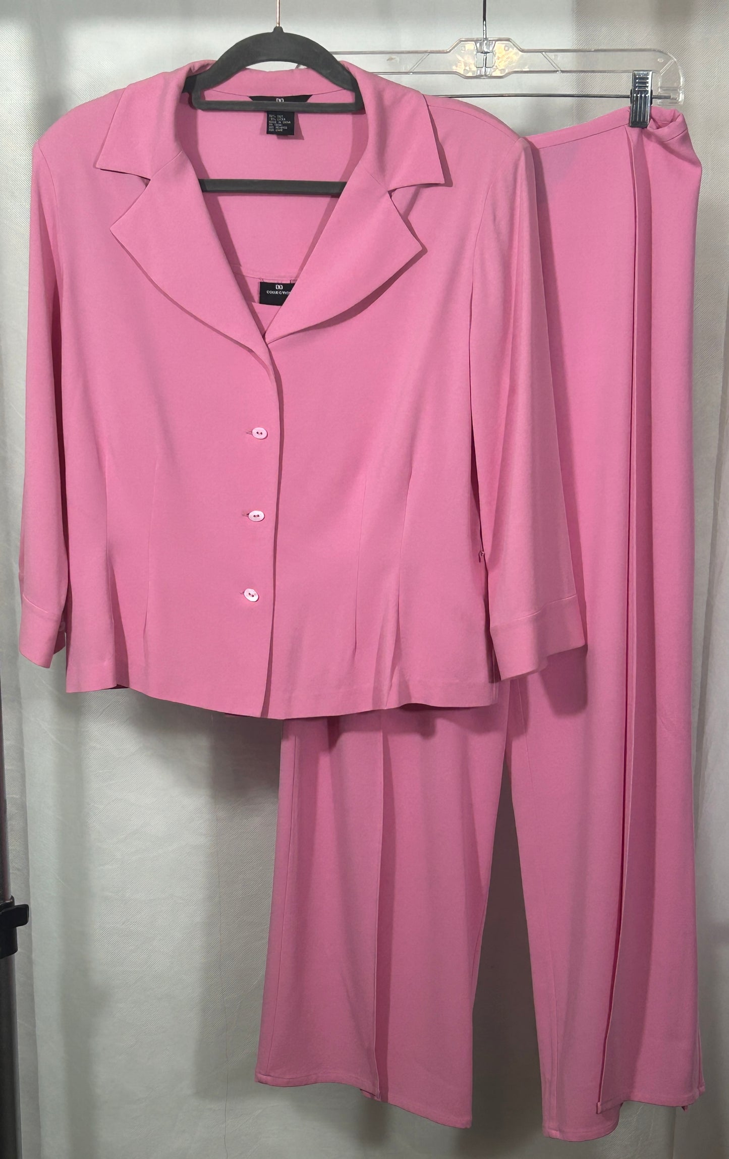 Gorgeous D COLLECTION Silk Blend 3-Piece Pantsuit - Size 12