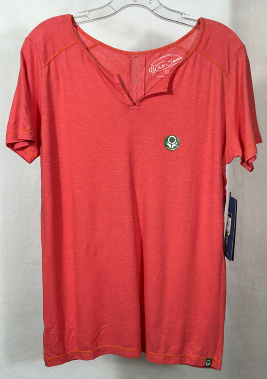 White Sierra Jr. Kylie Short Sleeve Tee - Youth XL - Watermelon Pink - Sustainable Eco Apparel