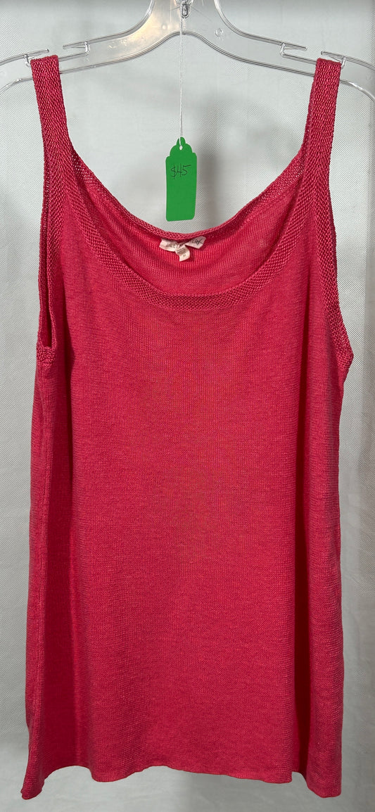 Eileen Fisher Italian Yarn 100% Hemp Knit Tank Top - Size M