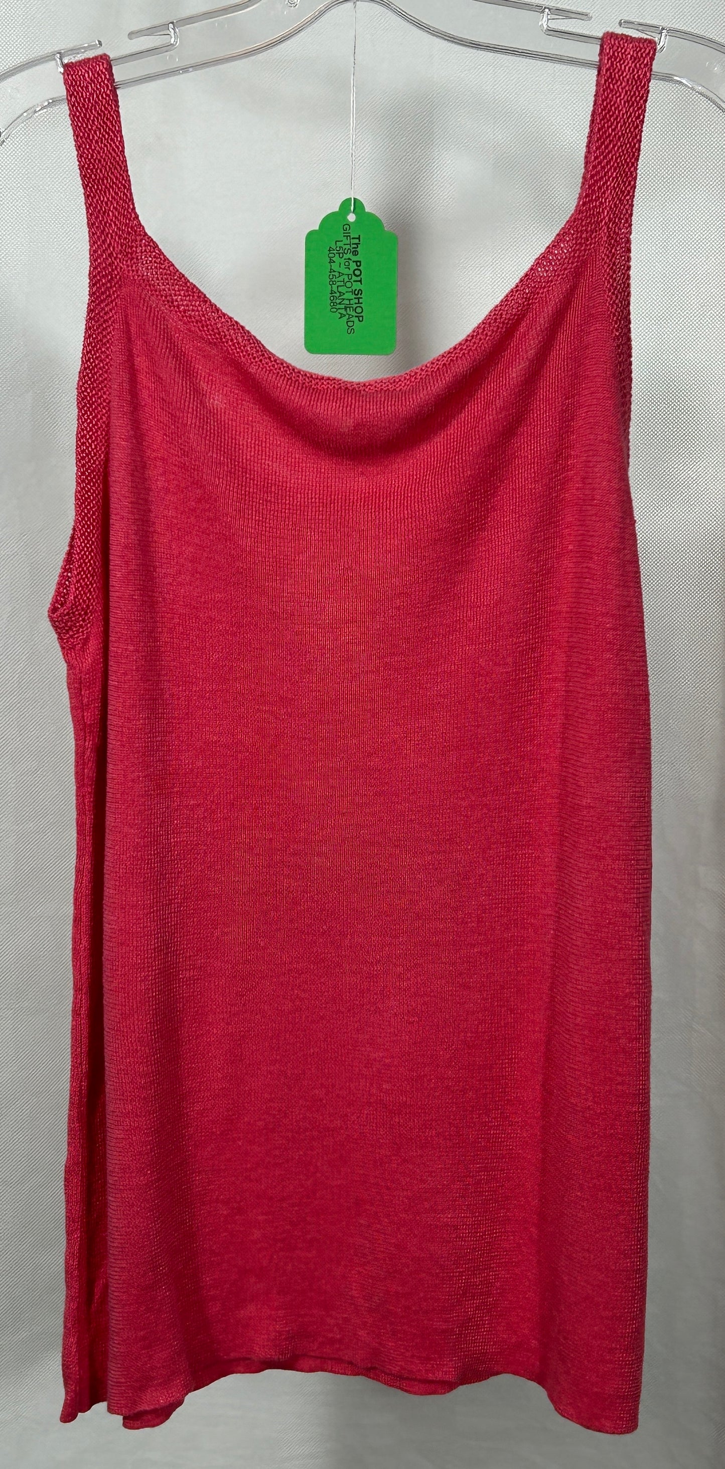 Eileen Fisher Italian Yarn 100% Hemp Knit Tank Top - Size M