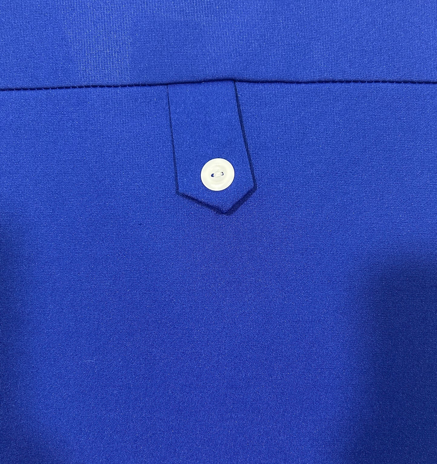Royal Blue Sleeveless Jumpsuit with Epaulette Shoulder Detail – Size Medium