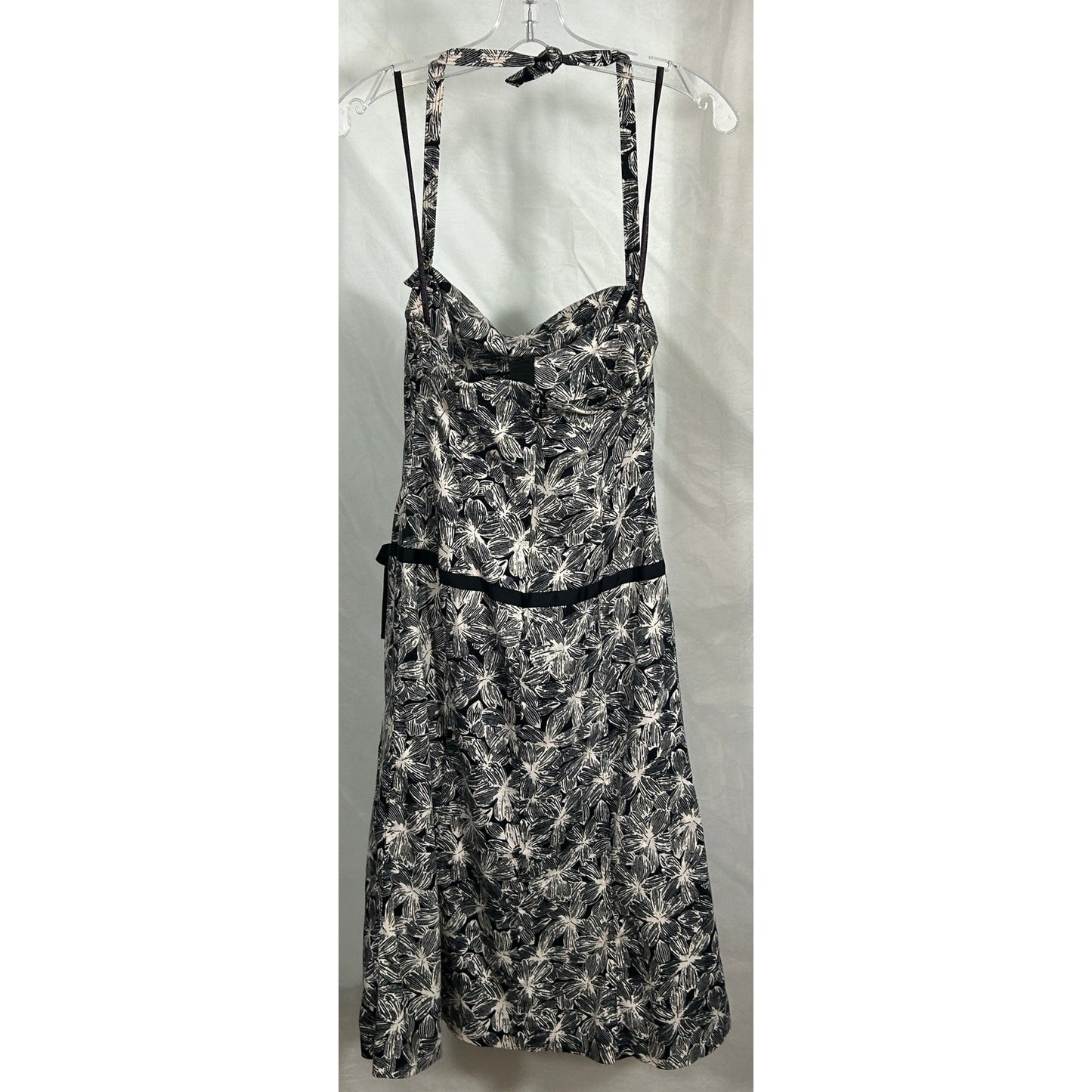 Sigrid Olsen Collection Black & White Floral Dress - Size 4