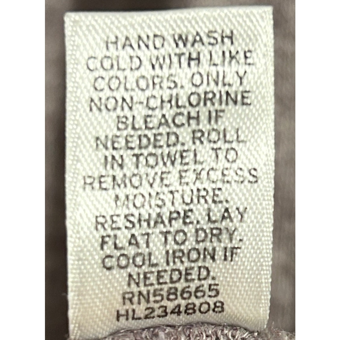 Stem L Hemp Recycled Polyester Relaxed Top Taupe Purple Sustainable Made Canada