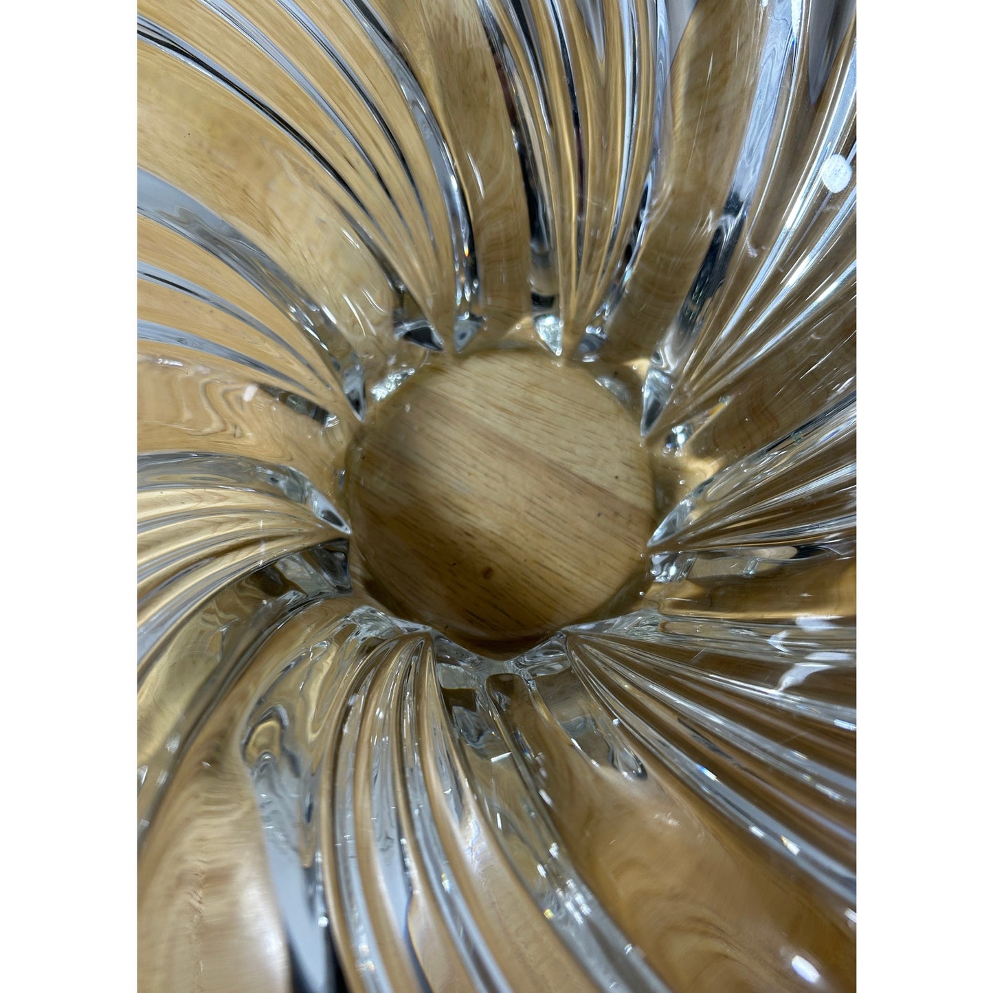 Vintage Fostoria Colony Flared Swirl Crystal Centerpiece Bowl