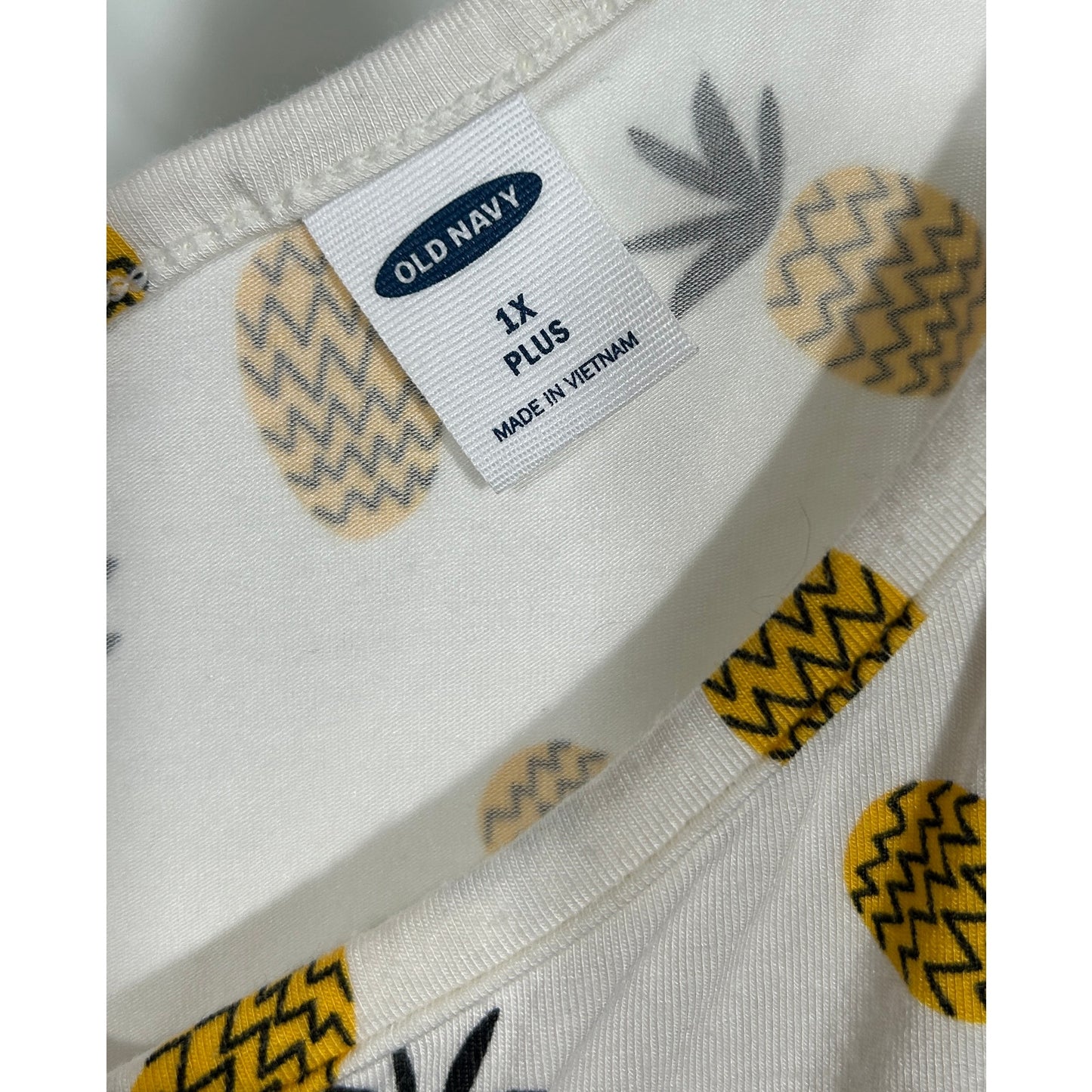 Old Navy Pineapple Print Scoop Tank Top Plus 1X