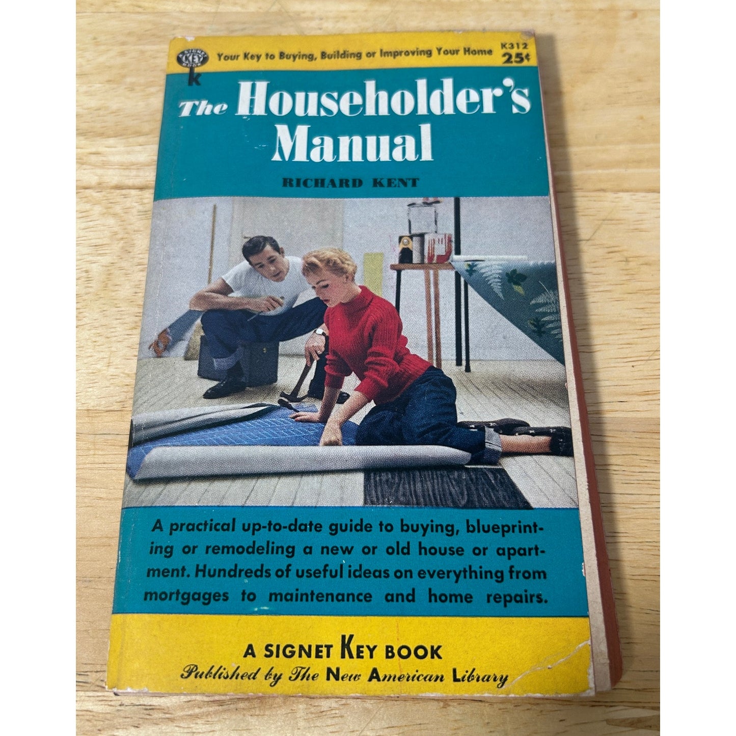 Vintage Kitchen & Homemaker Bundle: Taylor Thermometer + Cookbooks (4 pcs)