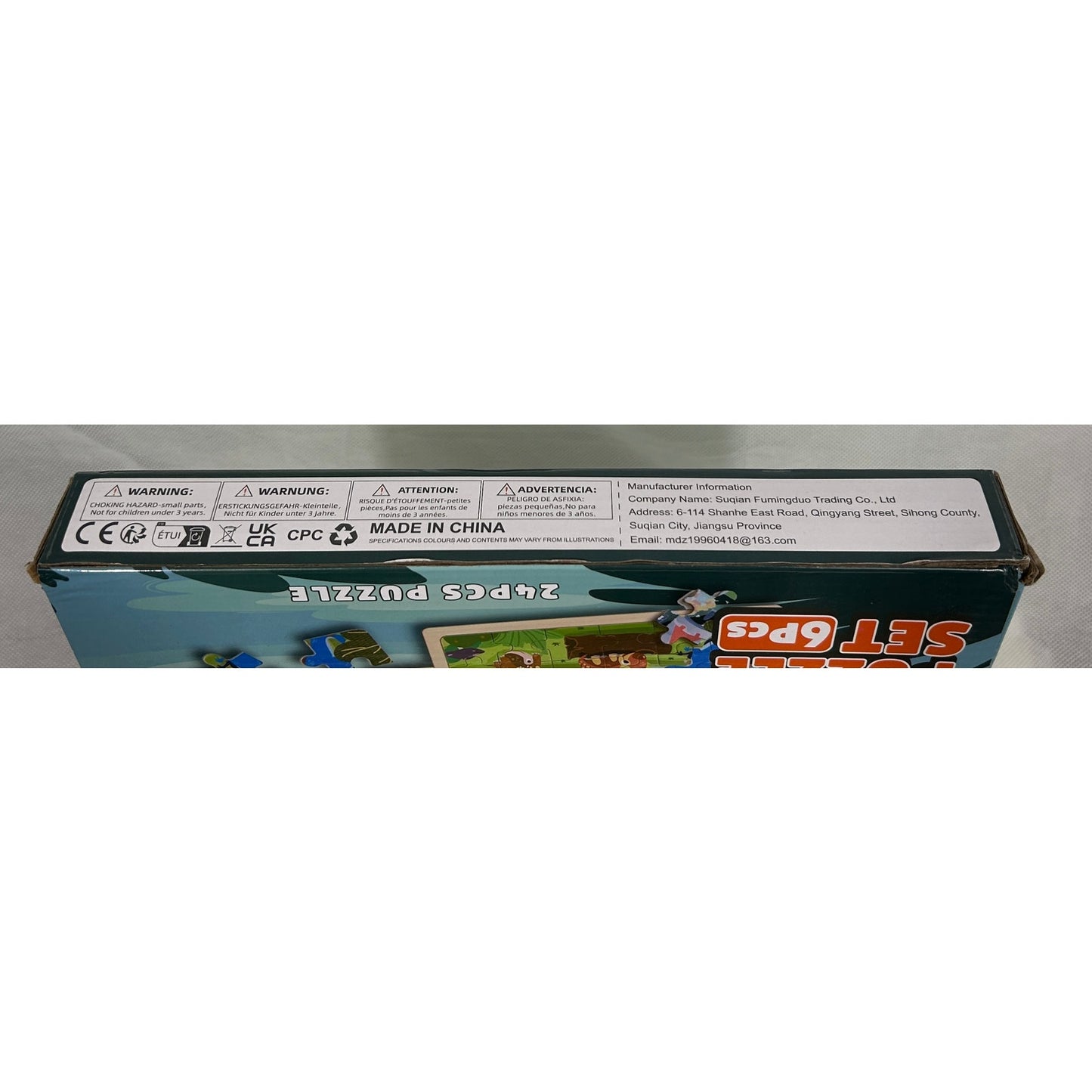 Wooden Jigsaw Puzzle Set 6 Pack – 24-Piece Puzzles for Kids Ages 3+