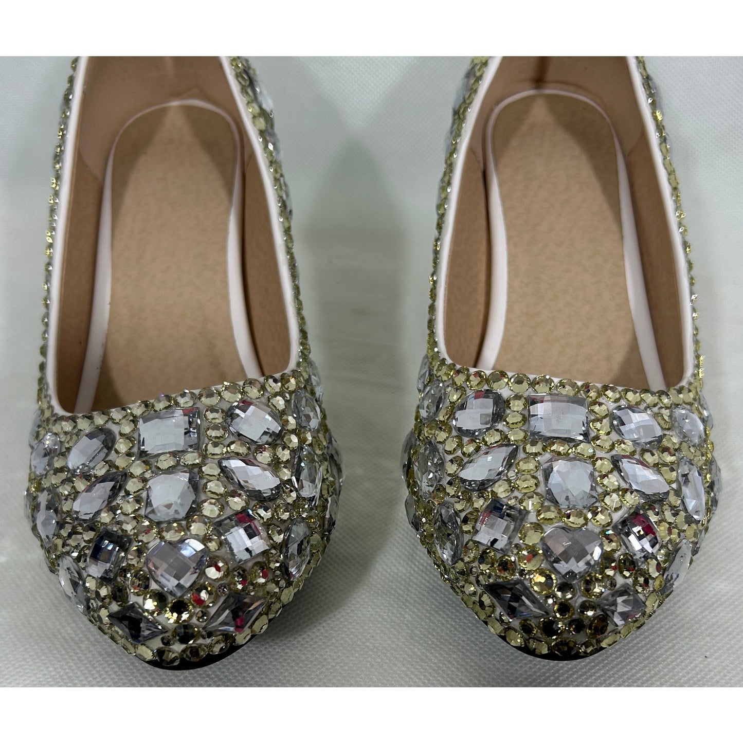 Rhinestone Embellished Kitten Heel Pumps Women’s US 10.5 (EU 42)