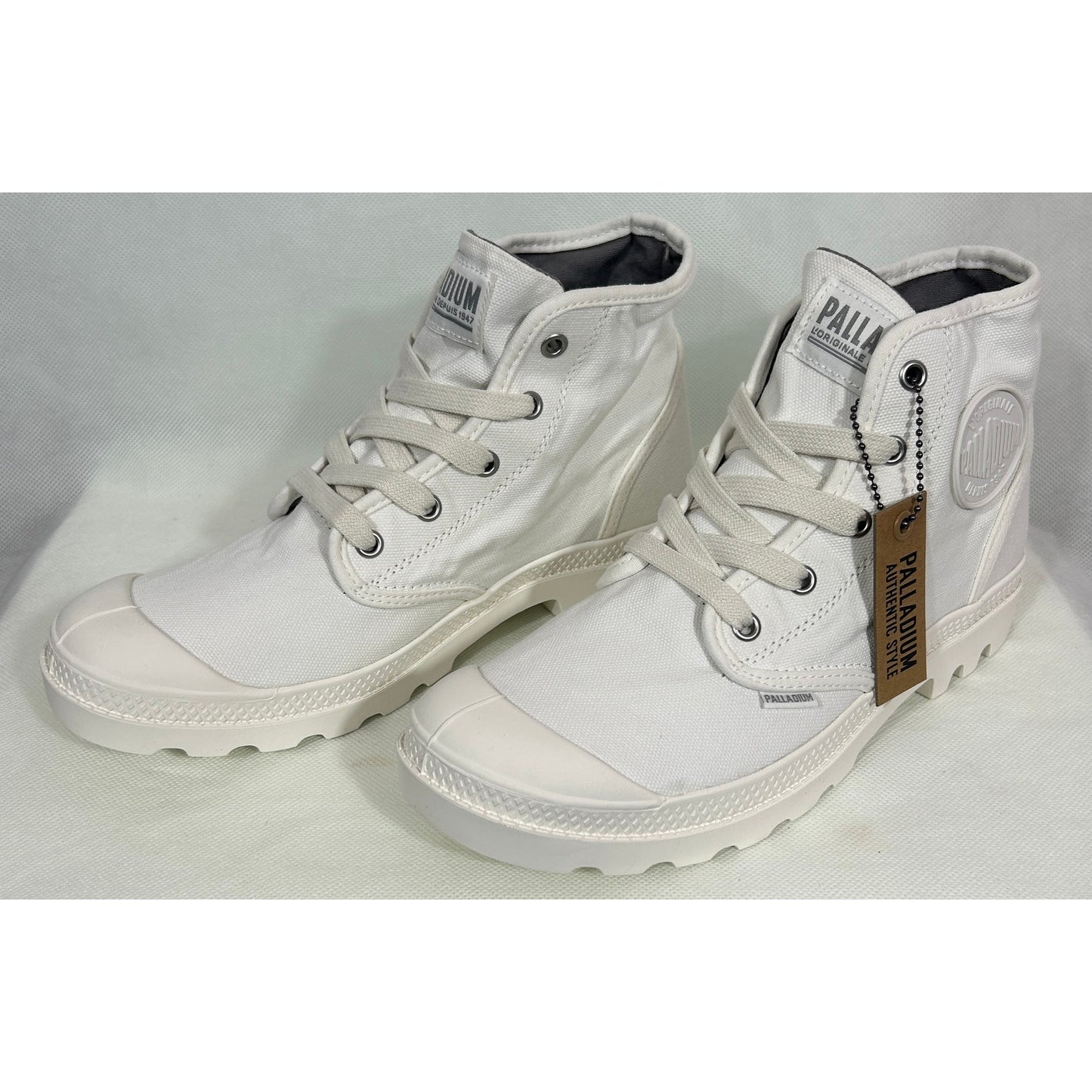 Palladium White Canvas High Top Sneakers Women’s Size 9.5