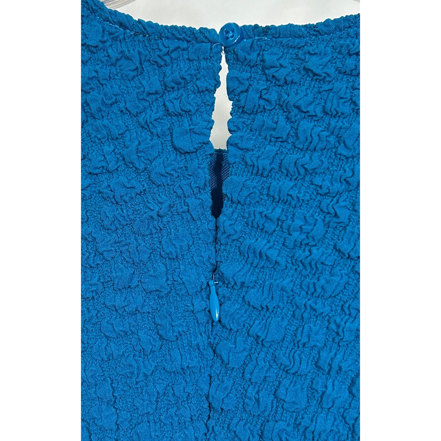 Anthropologie Textured Bodycon Dress Topaz Blue XXS NWT