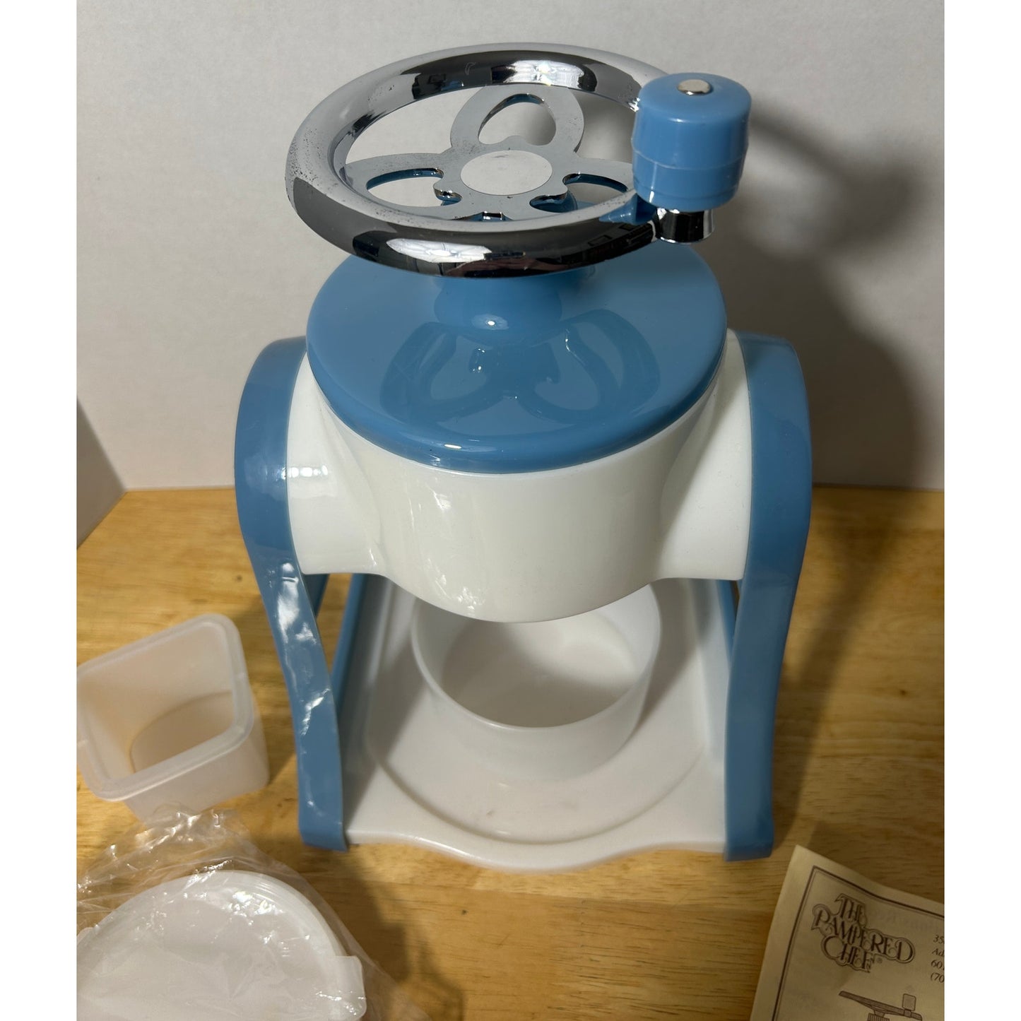 Vintage Pampered Chef Ice Shaver with Original Instructions - Complete Set