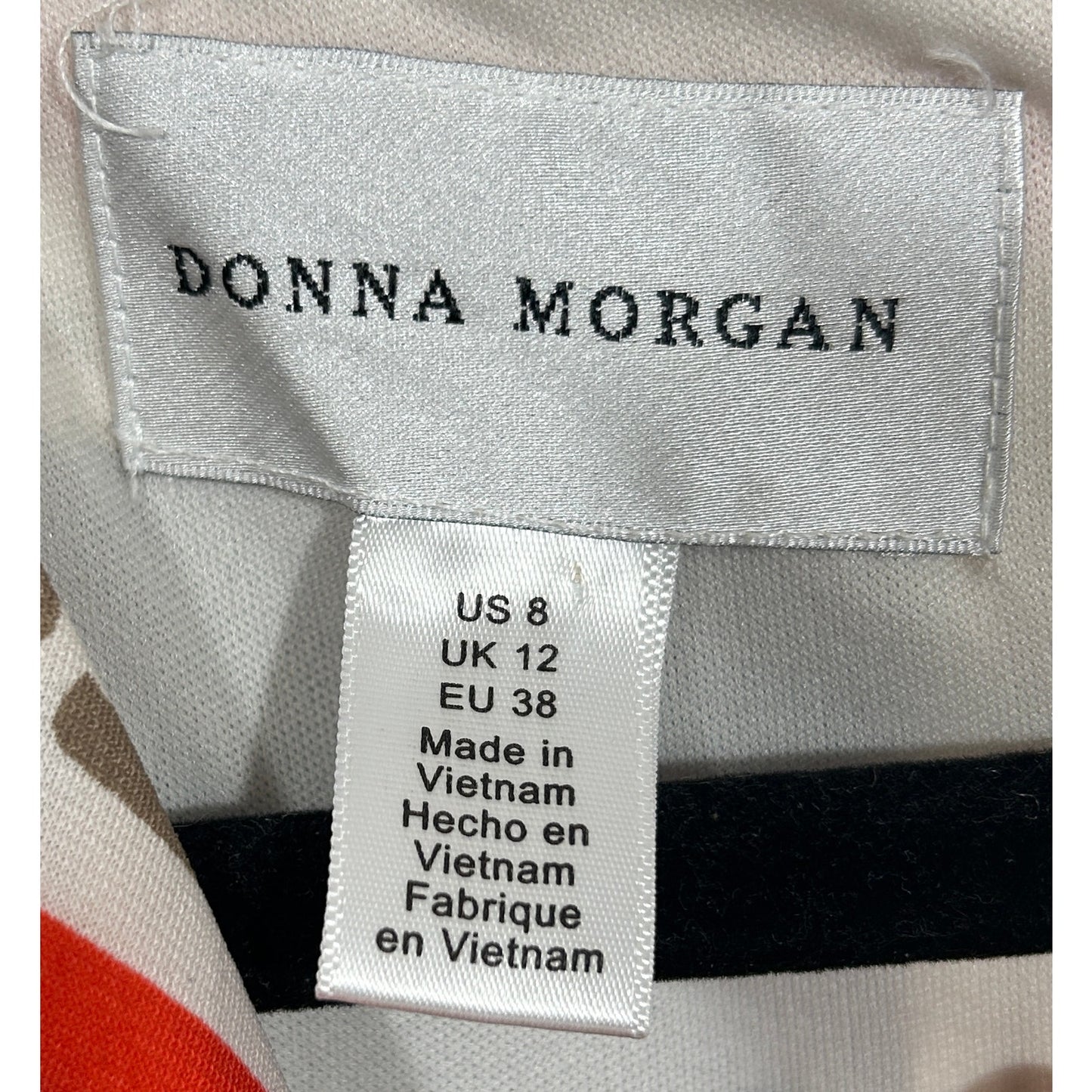 Donna Morgan Sleeveless Fit & Flare Dress Geometric Print Size 8 NWT
